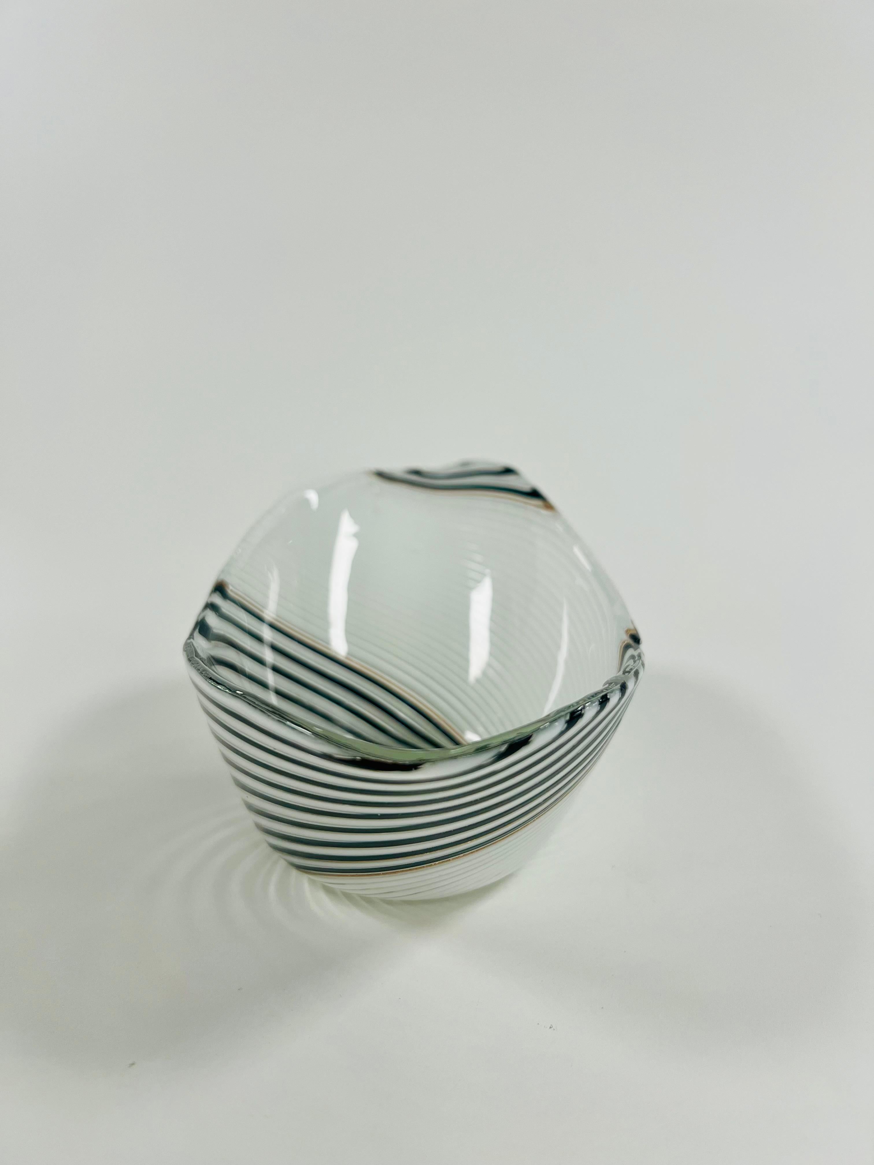 Mid-Century Modern Cendrier Dino Martens en verre de Murano circa 1950 en vente