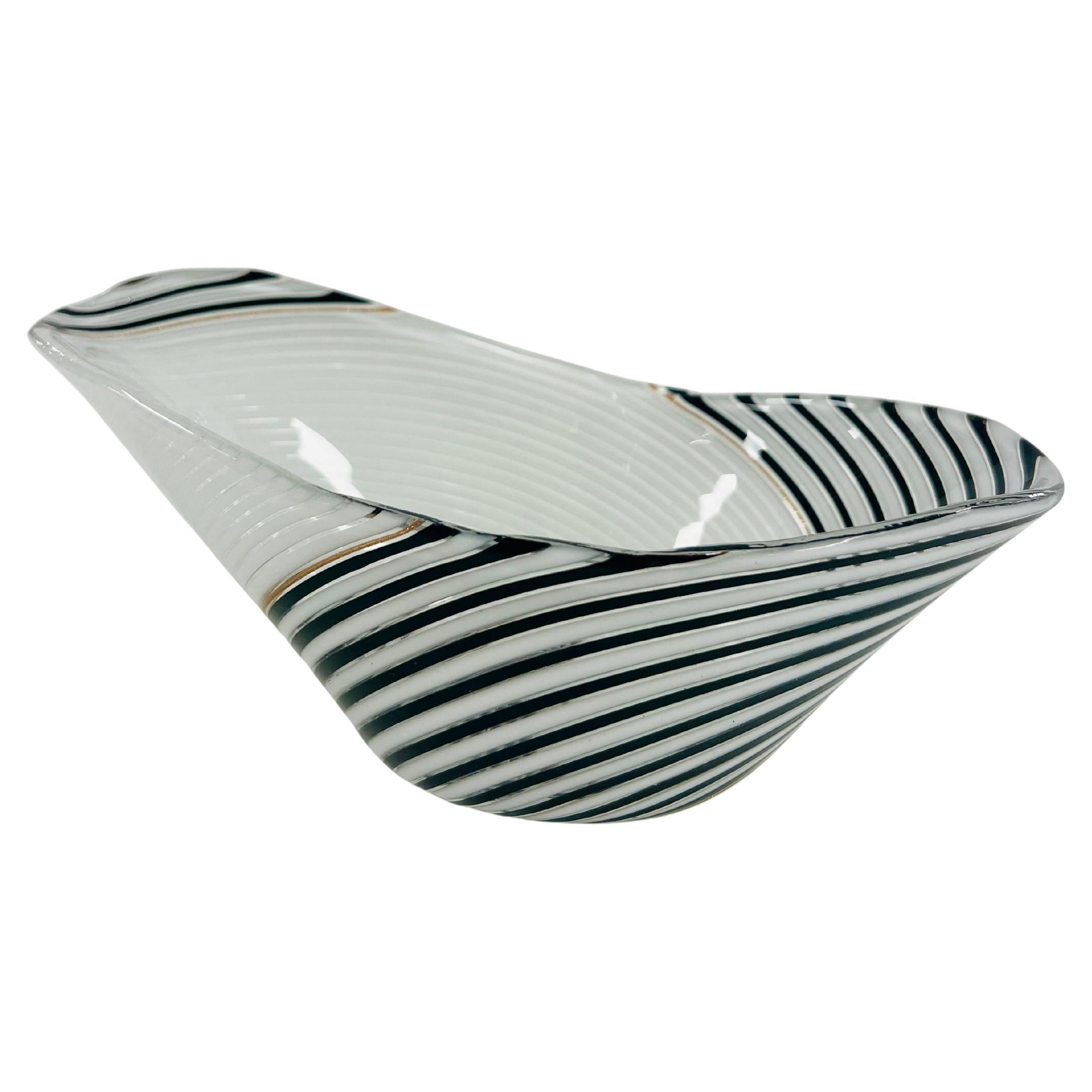Cenicero Dino Martens de cristal de Murano circa 1950