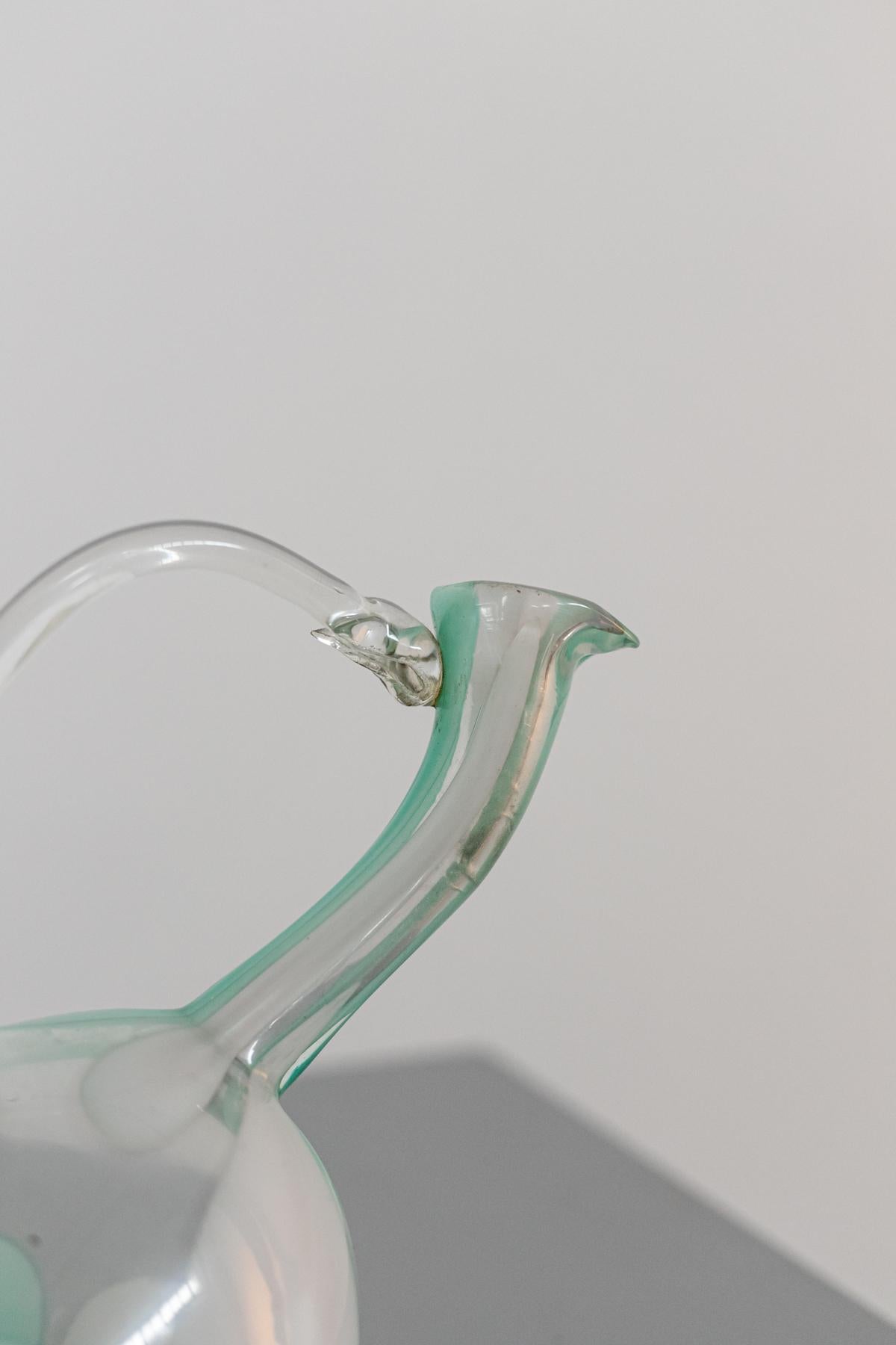 Italian Dino Martens Asymmetrical Murano Glass Vase, 1950s For Sale