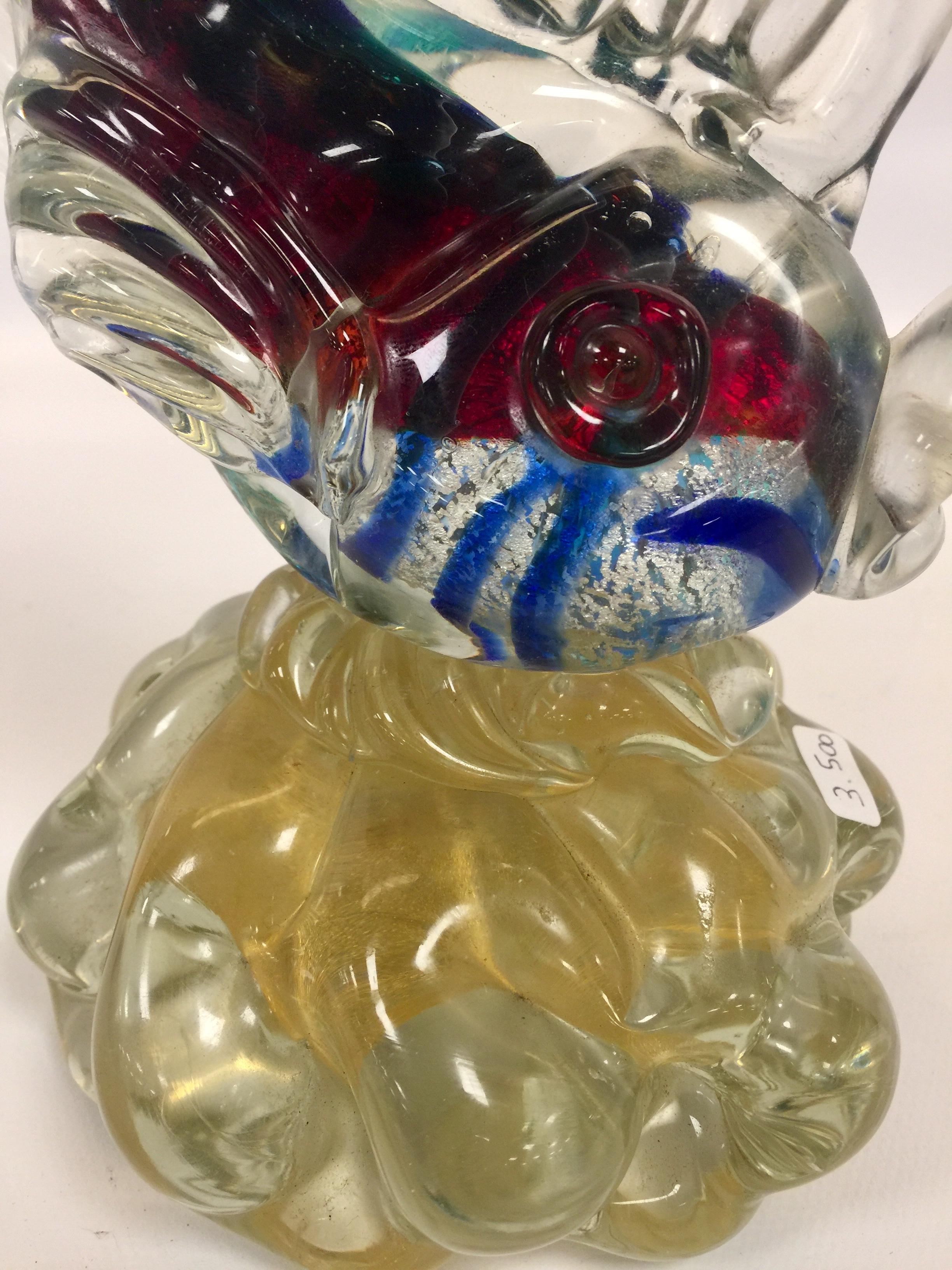 Italian Dino Martens Fish in Artistic Blown Glass of Murano, circa 1950 For Sale