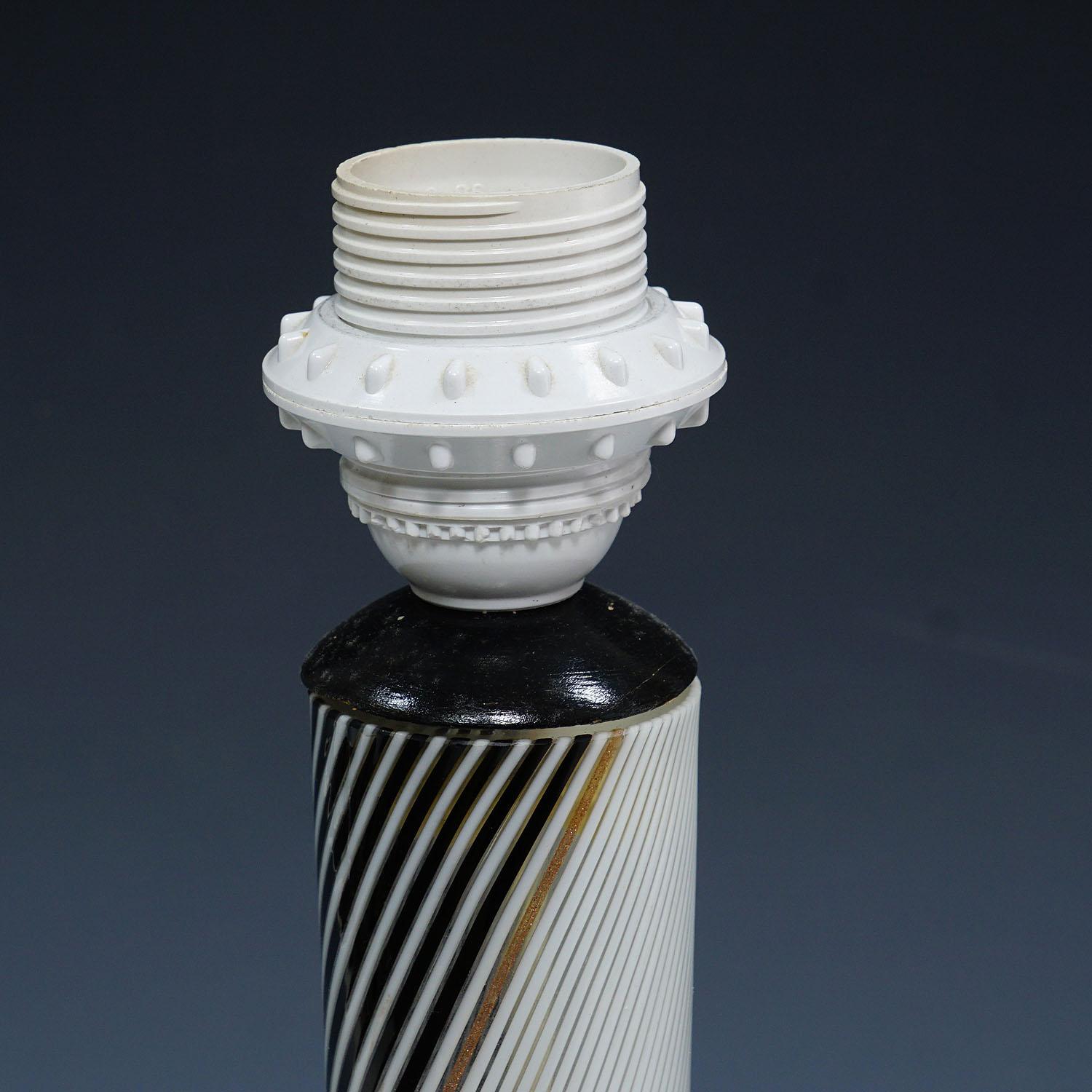 Dino Martens para Aureliano Toso Lámpara de cristal filigranado ca. 1950 en Bueno estado para la venta en Berghuelen, DE