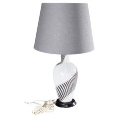 Dino Martens pour Aureliano Toso Lampe en verre filigrané vers les années 1950