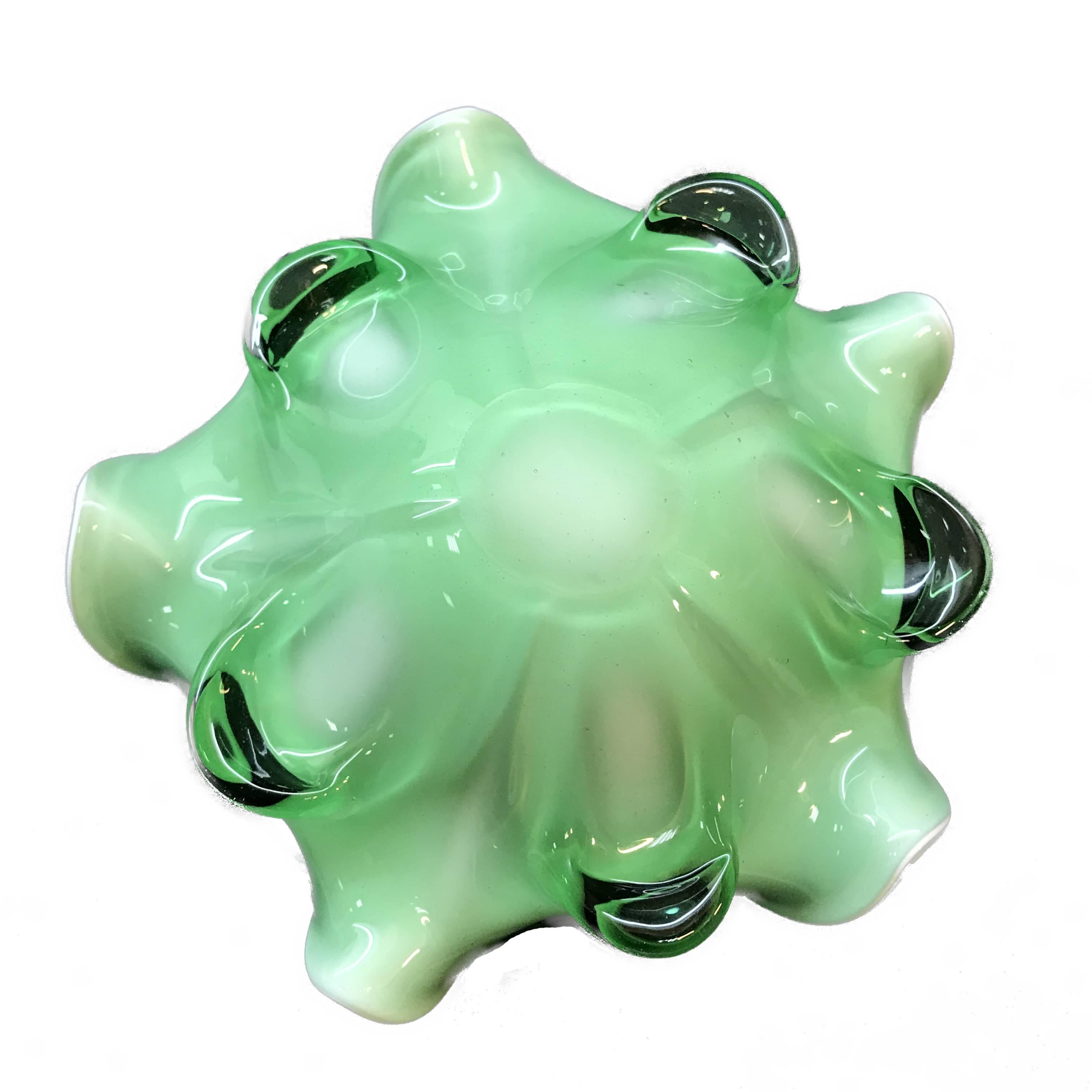 Italienische „Tutti Frutti“-Schale aus Muranoglas von Dino Martens mit goldenen Flakes, 1960er Jahre im Angebot 5