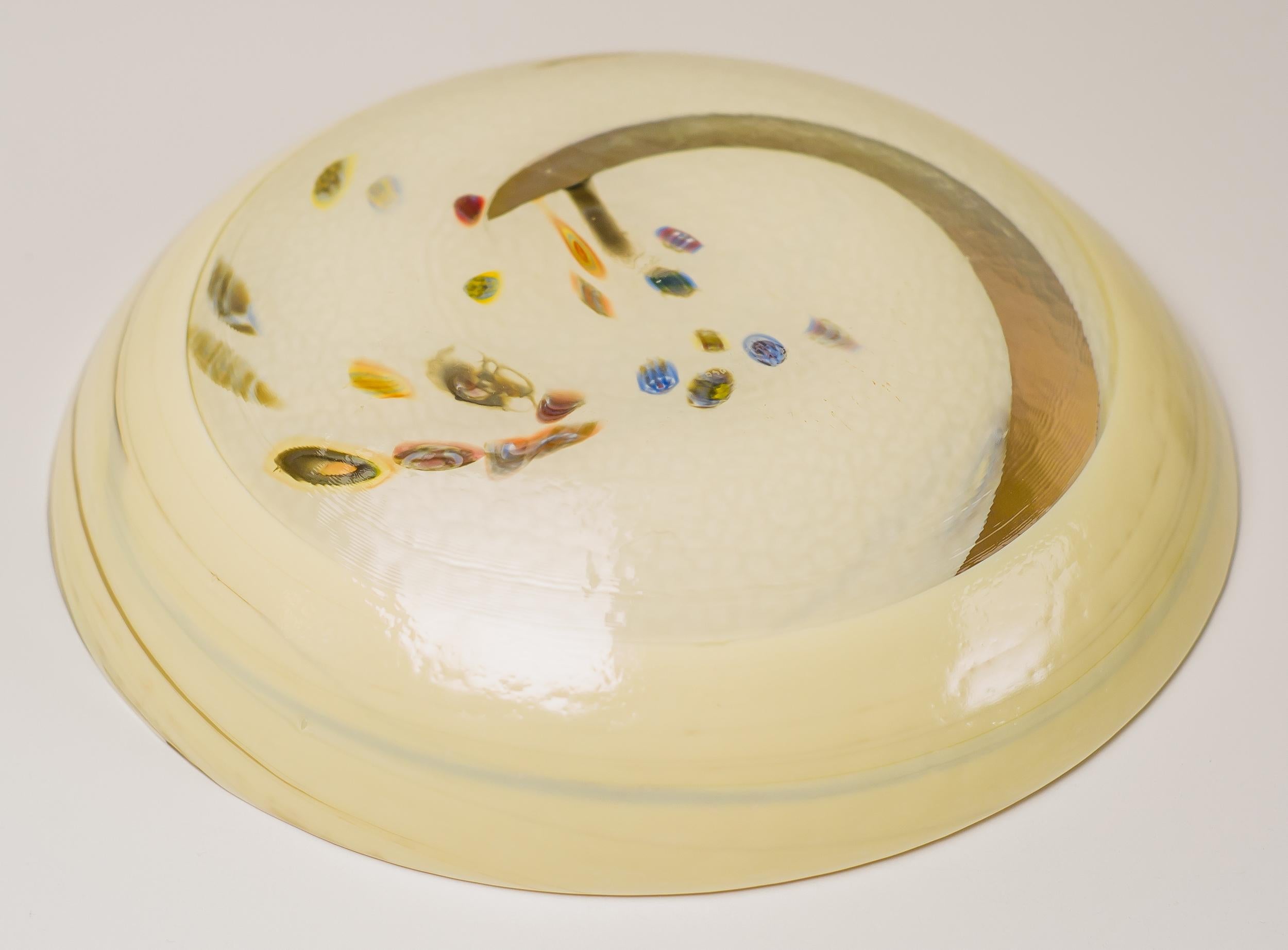 Grand bol en verre Dino Martens en vente 1