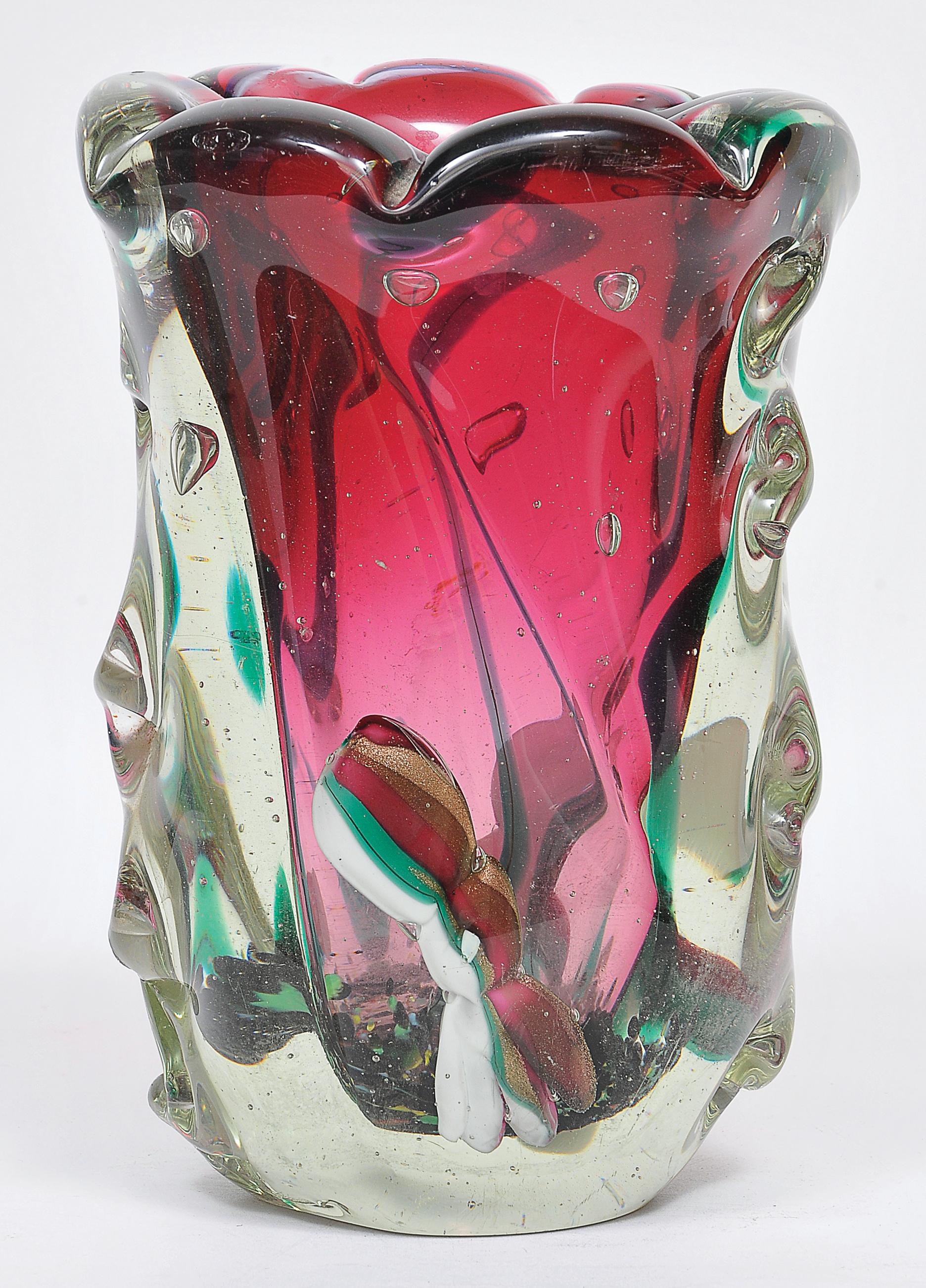 Hand-Crafted DINO MARTENS, Marine Multicolor Murano Glass, 1950, FRATELLI TOSO. For Sale