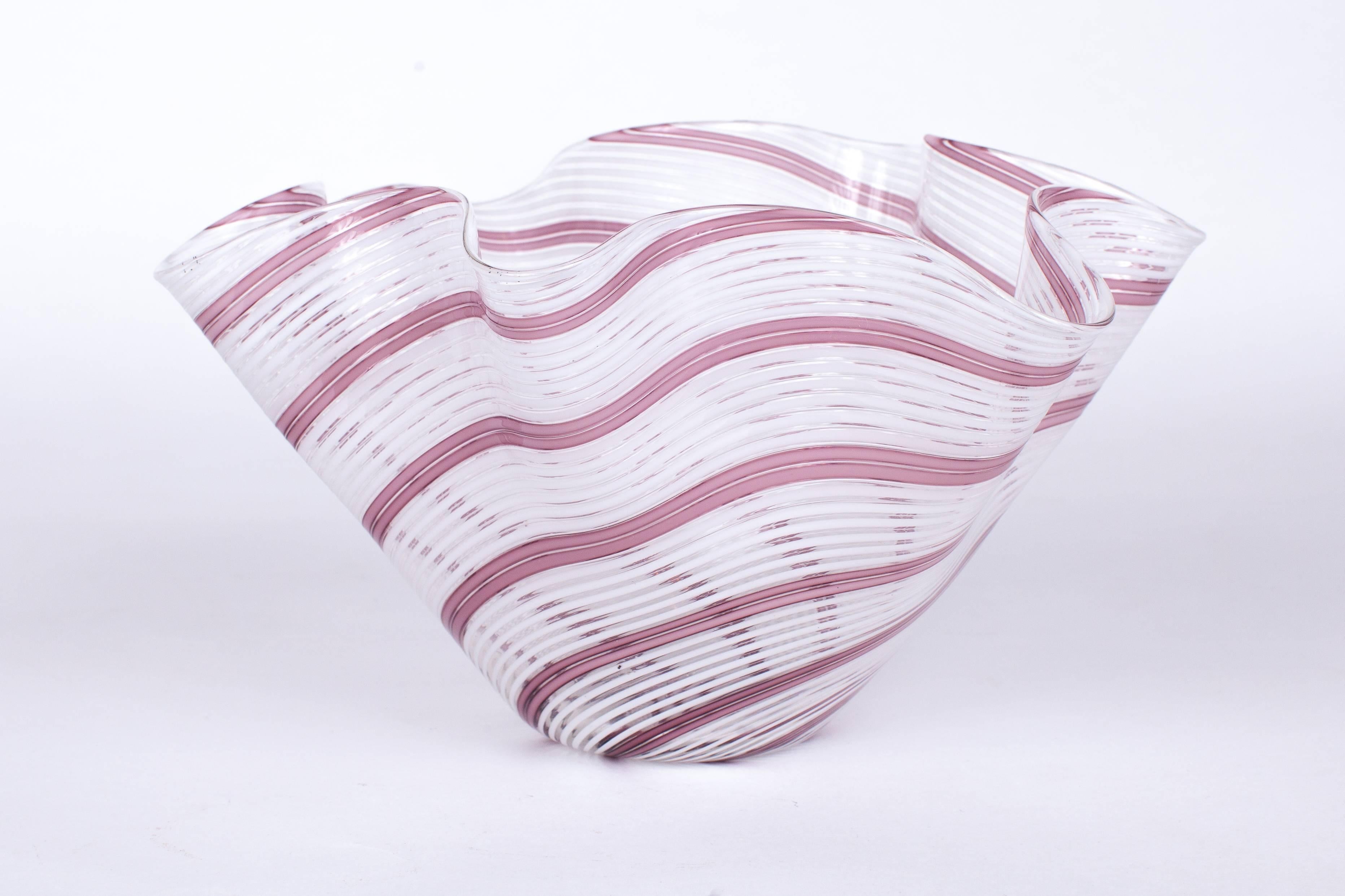 Dino Martens (1894–1970)

Large, lively Murano vase in striped blown glass by Dino Martens for Aureliano Toso, a distinctive 