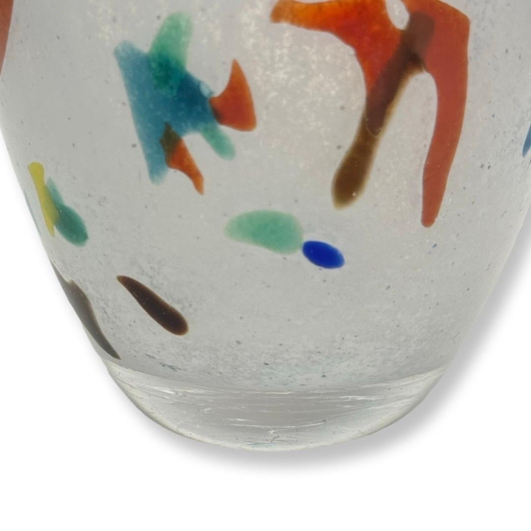 Italian Dino Martens, Murano Glass Designer Vase for Aureliano Toso, Italy, 1950s For Sale