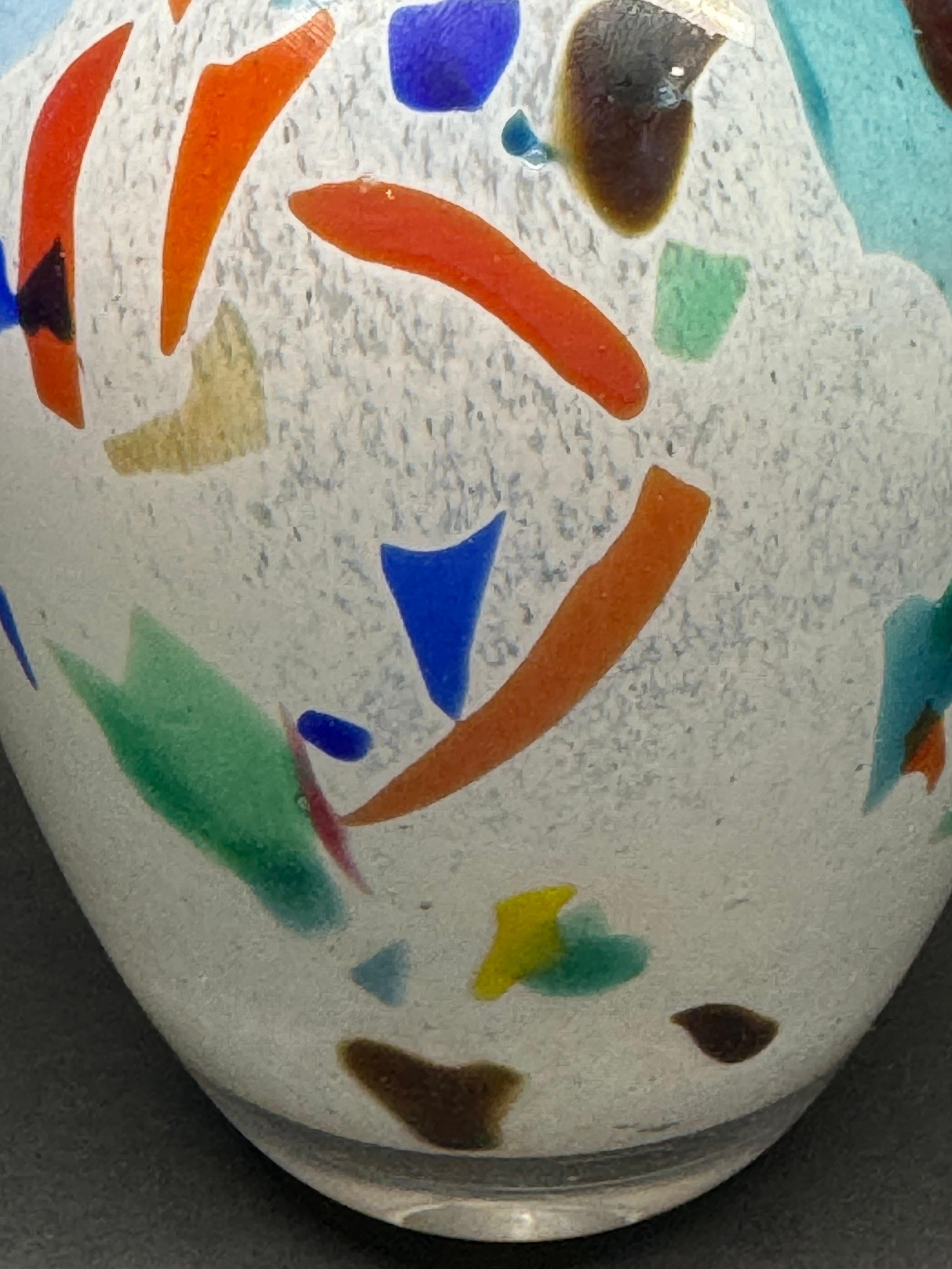 20th Century Dino Martens, Murano Glass Designer Vase for Aureliano Toso, Italy, 1950s For Sale