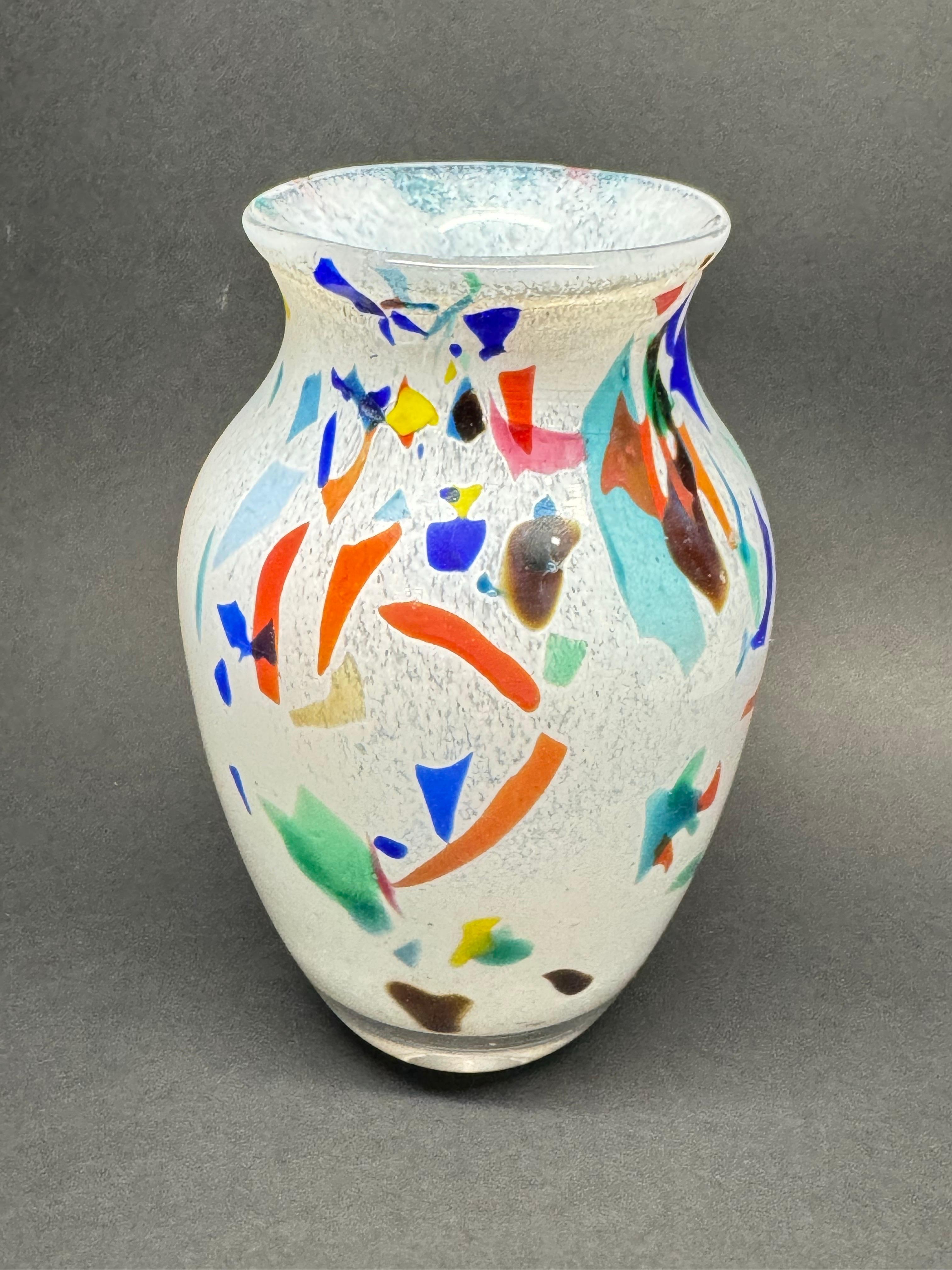Art Glass Dino Martens, Murano Glass Designer Vase for Aureliano Toso, Italy, 1950s For Sale