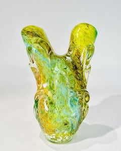 Dino Martens Murano glass multicolor vase 1950