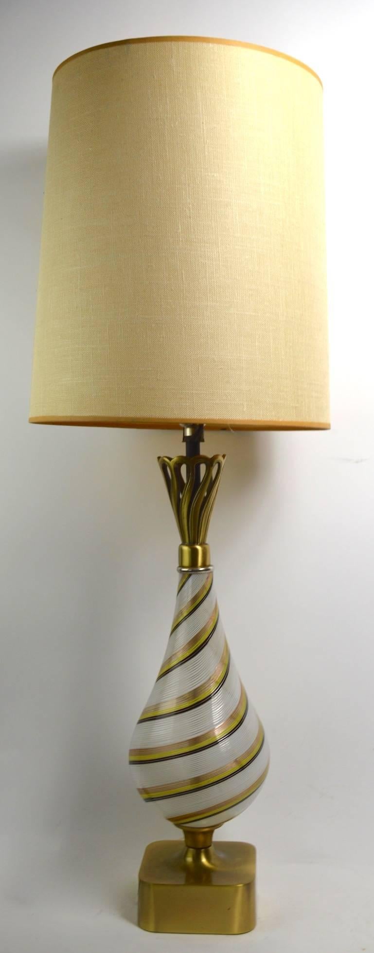 Mid-Century Modern Dino Martens Murano Lamp