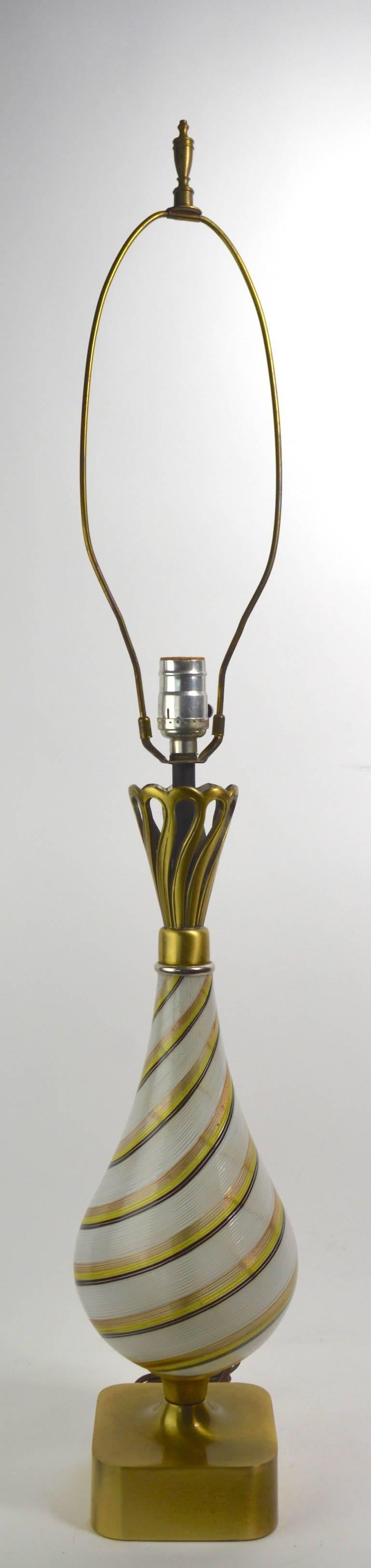 20th Century Dino Martens Murano Lamp