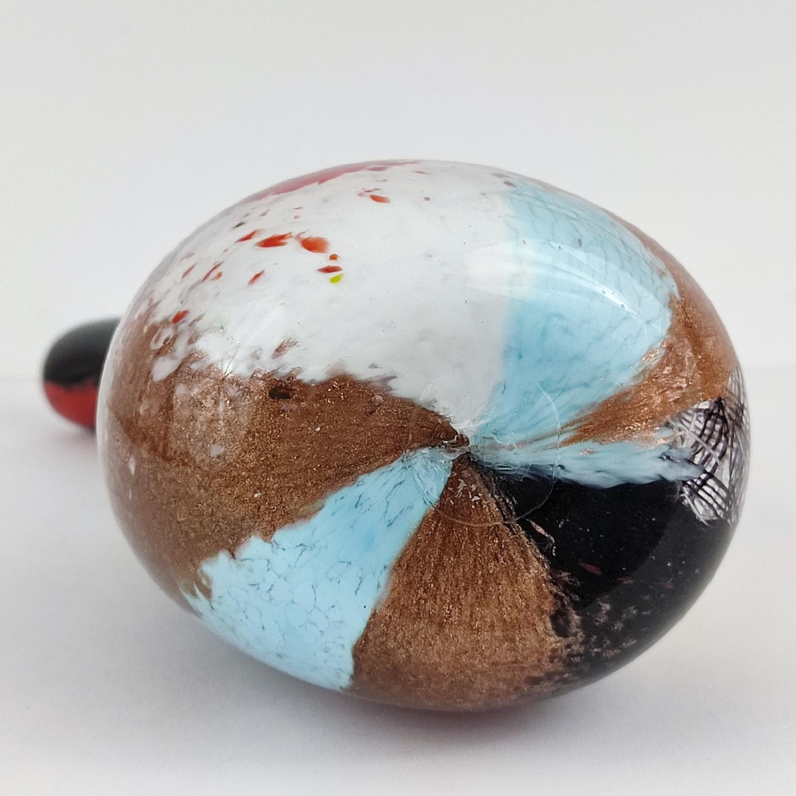 Dino Martens Vaso a doppio collo in vetro artistico italiano Oriente multicromatico di Murano in vendita 8