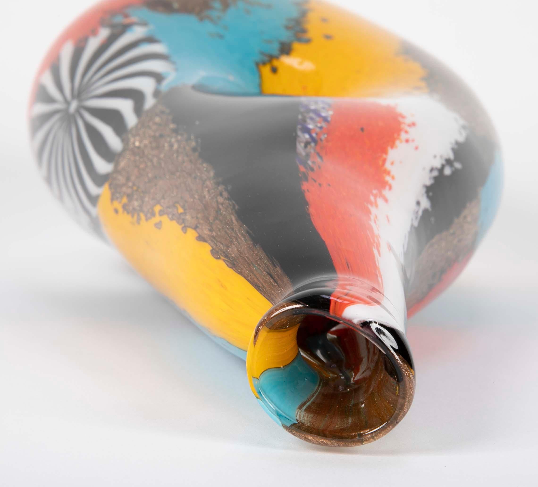 Vaso in vetro di Murano 