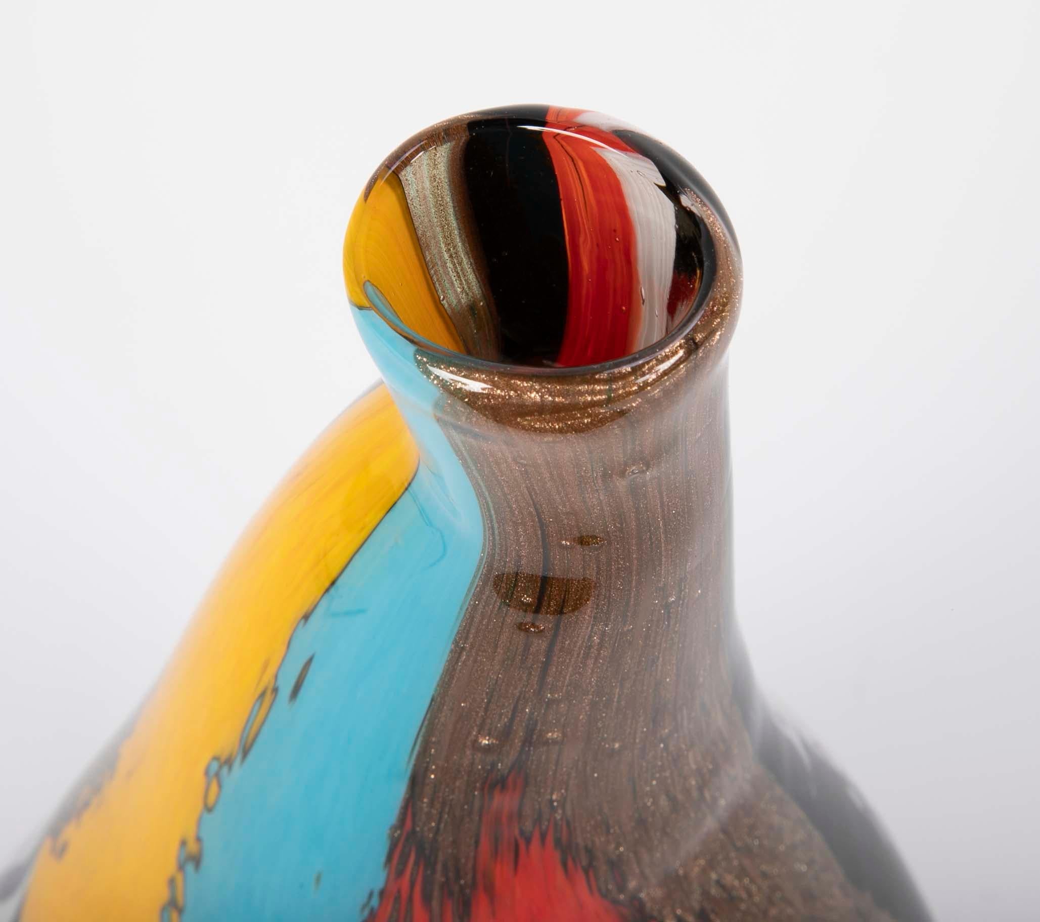 Vaso in vetro di Murano 