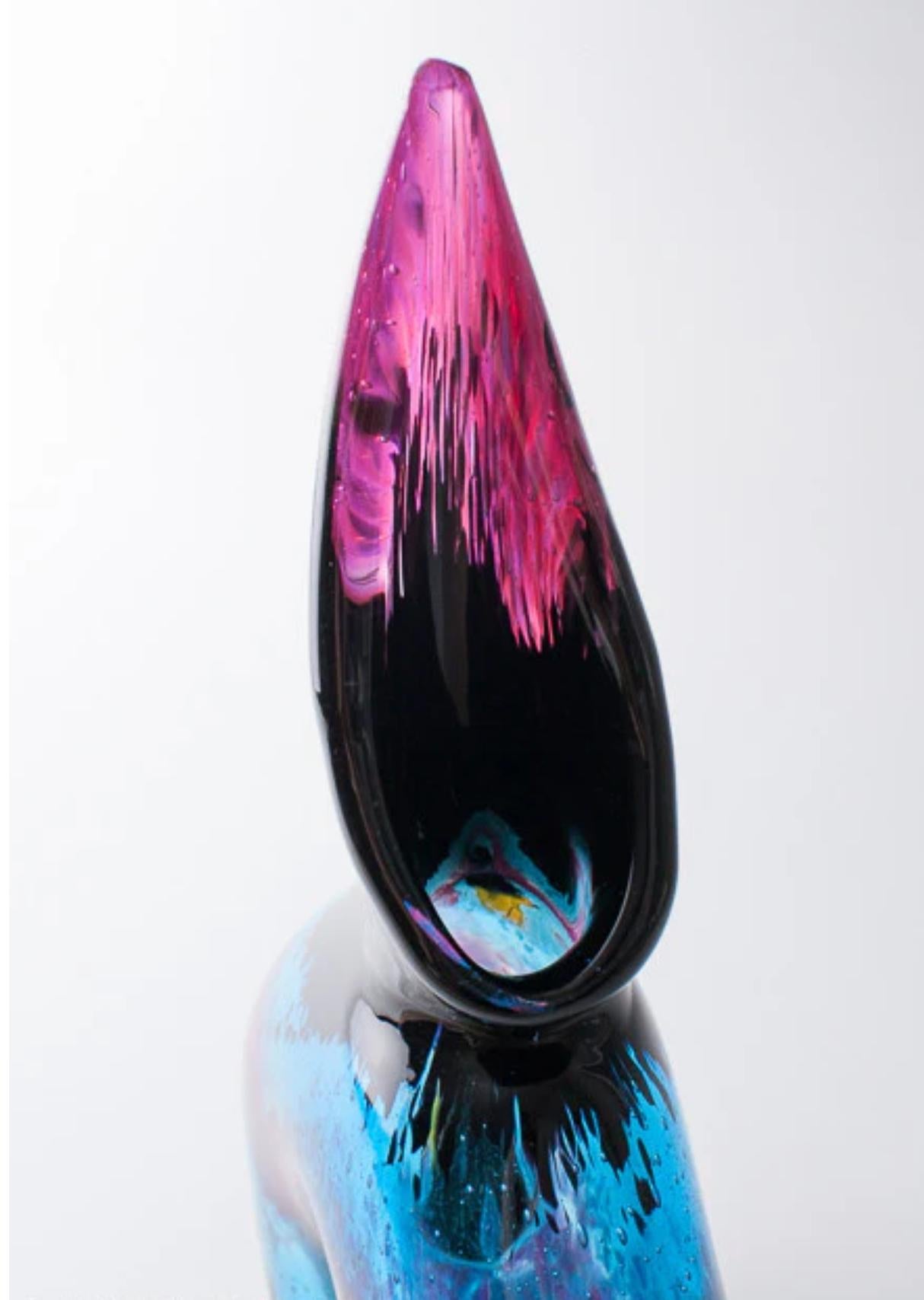 Vetro di Murano Dino Martens, vaso 'Eldorado pulcheria', 1953 in vendita