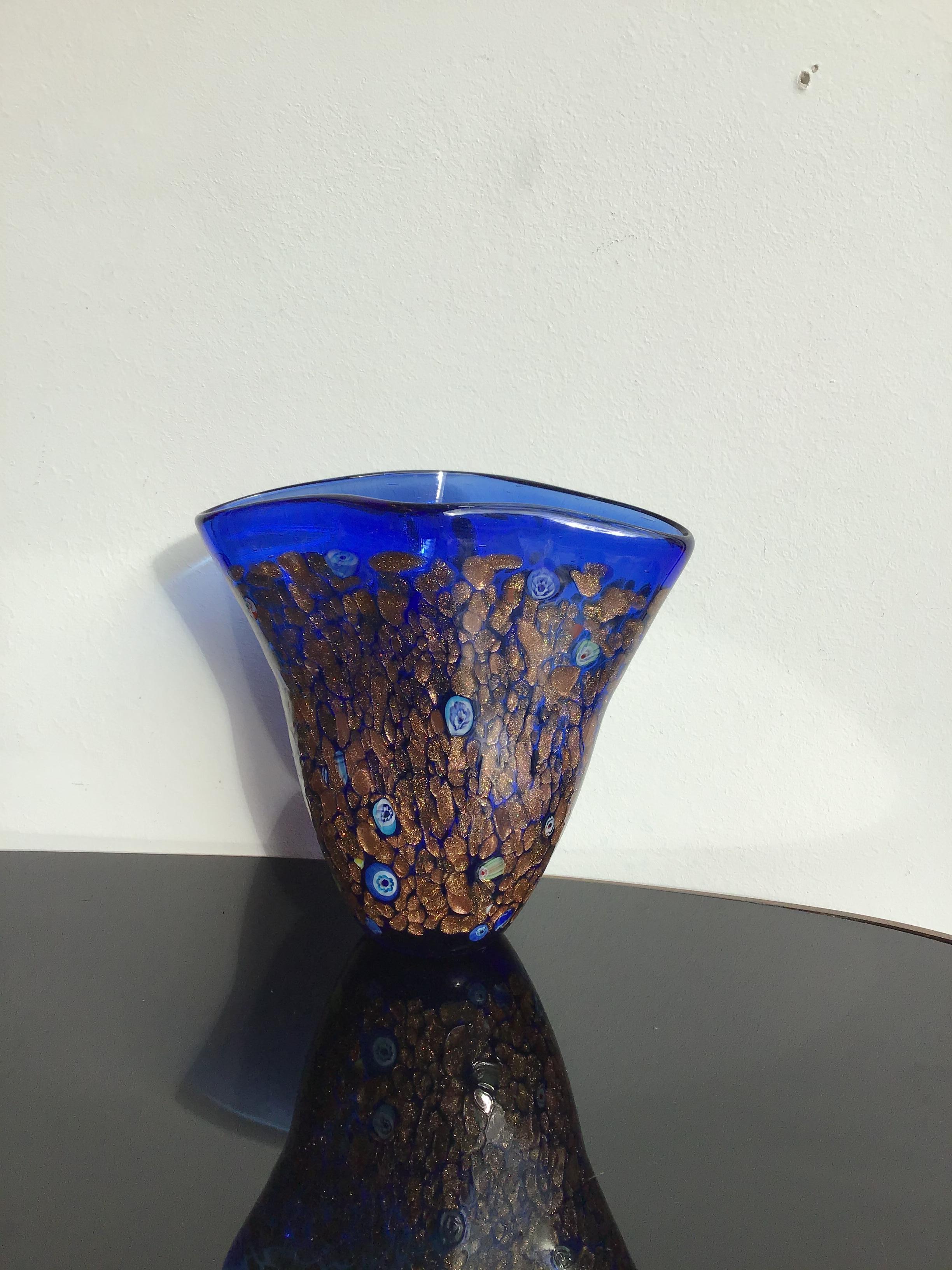 Italian Dino Martens Vase Murano Glass Murrine 1950 Italy For Sale