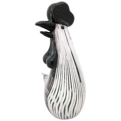 Dino Martens Vintage Murano Art Glass Rooster Midcentury Figural Sculpture Bird
