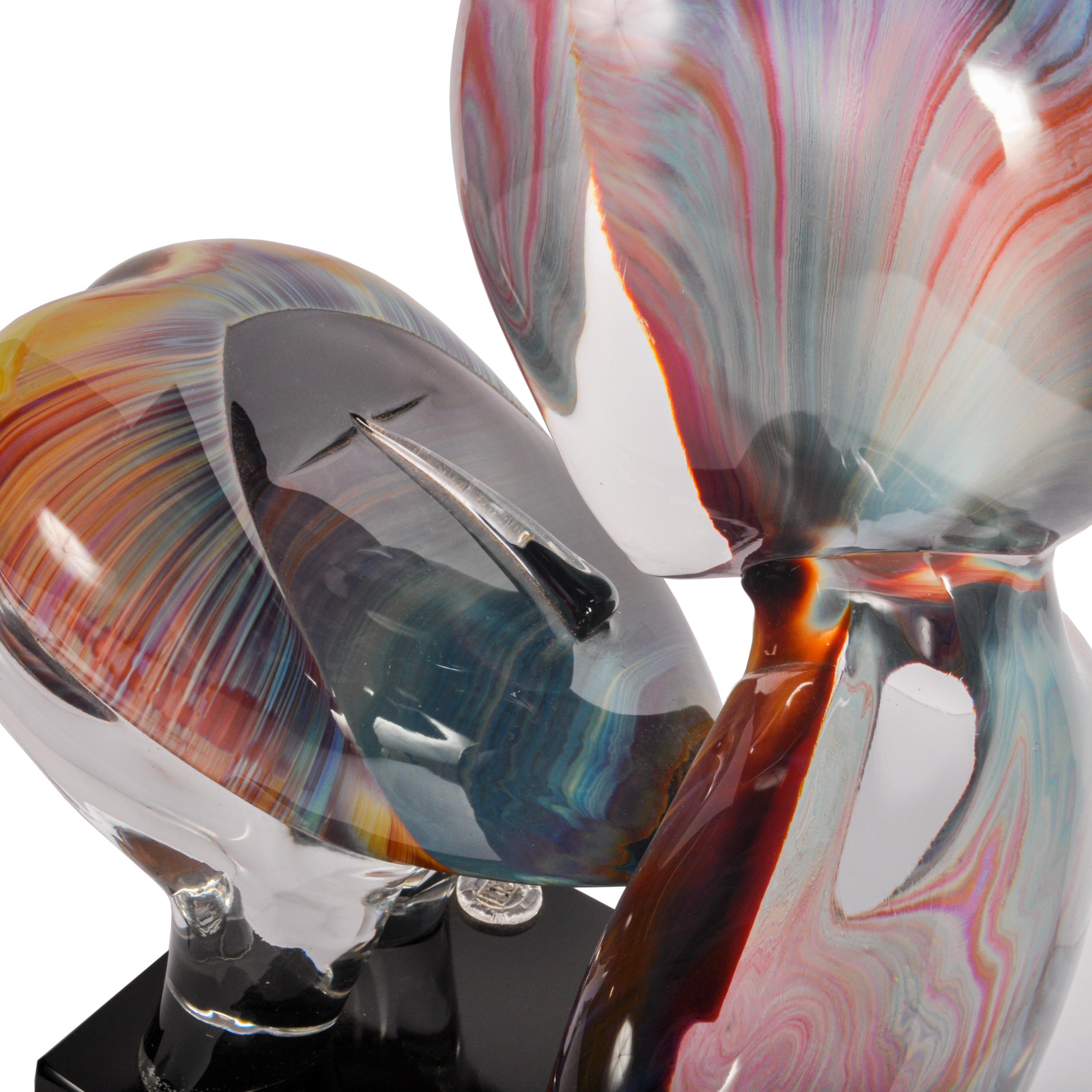 Italian Modernist Handblown Murano Glass Sculpture 
