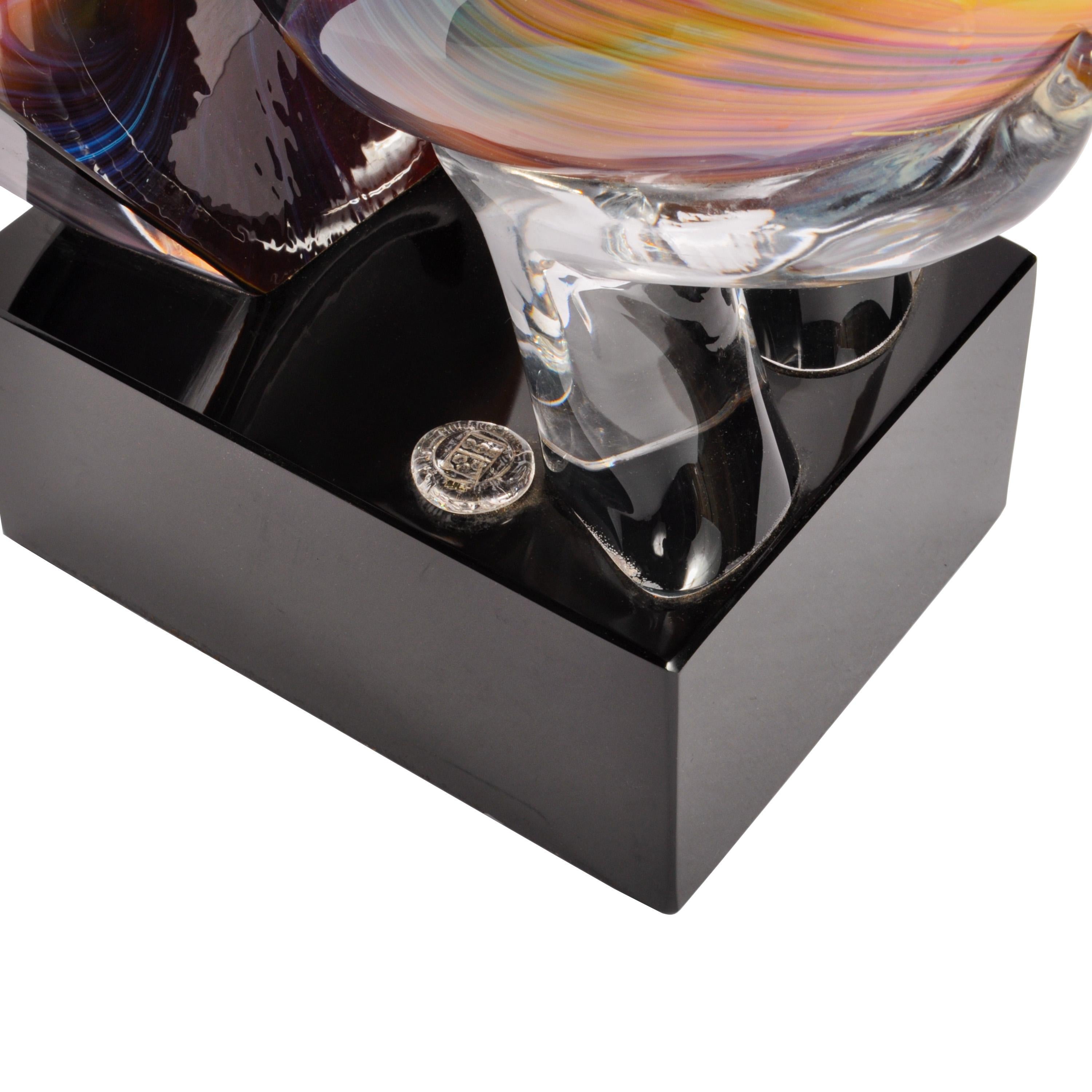 Italian Modernist Handblown Murano Glass Sculpture 