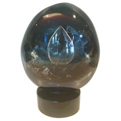 Dino Rosin Murano Chalcedony Glass Planetary Sculpture