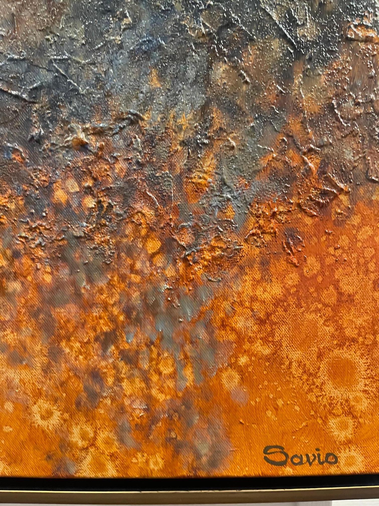 Olio su tela con cornice 