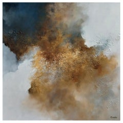 Framed Oil on Canvas "Where Concepts Begin" Abstract Scene by Dino Savio