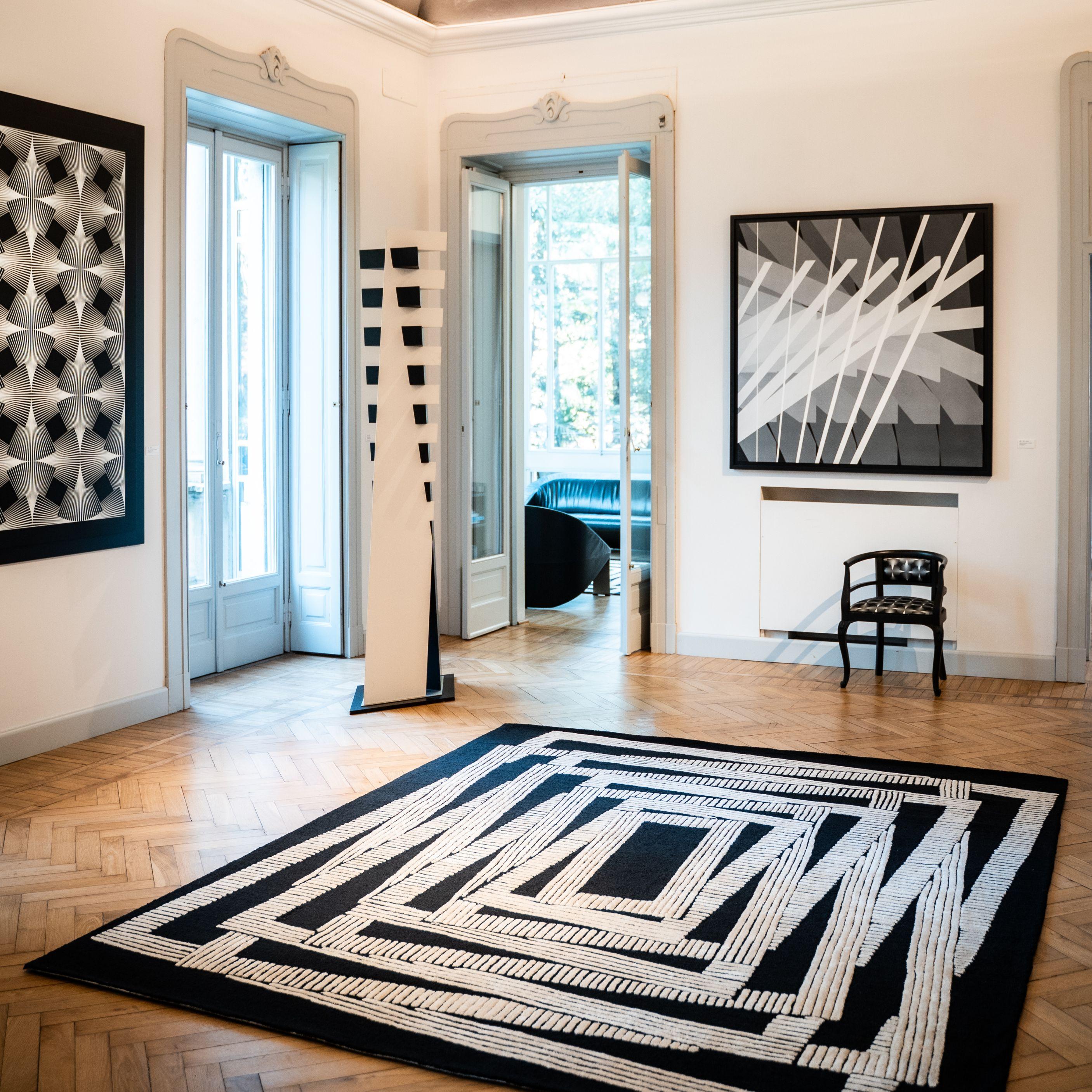 Alfombra artística y tapiz de edición limitada Dinodo Studio Fermati de Marcello Morandini Moderno en venta