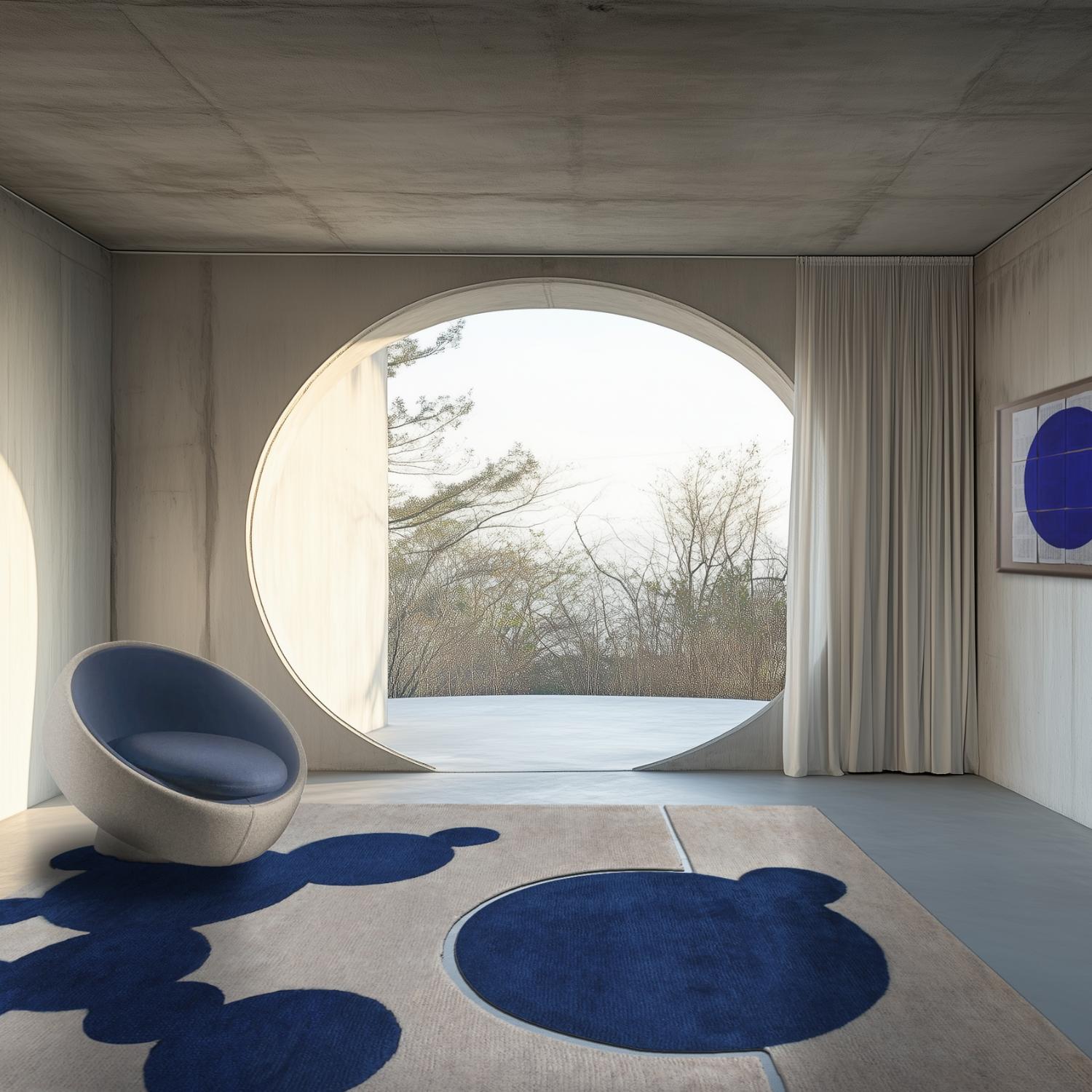 Italian Dinodo Studio Liquidity by Nicolas Denino Limited-Edition Art Rug & Tapestry For Sale