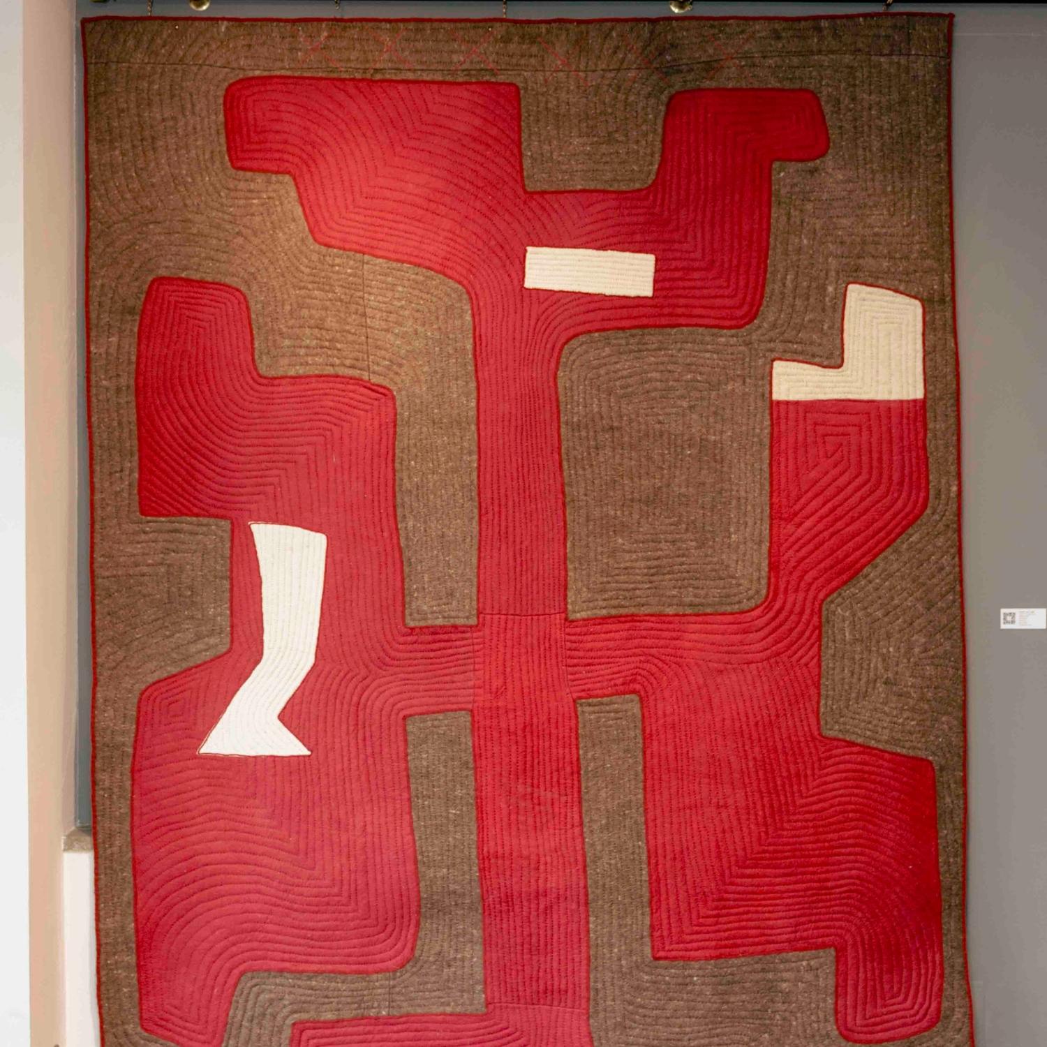 Modern Dinodo Studio Shyrdak by Firouz FarmanFarmaian Limited-Edition Art Rug For Sale