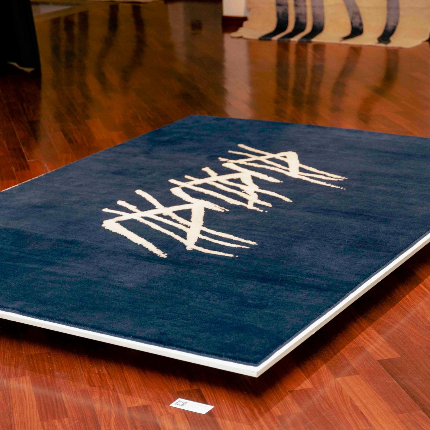 Modern Dinodo Studio World as Tent by Firouz FarmanFarmaian Limited-Edition Art Rug For Sale