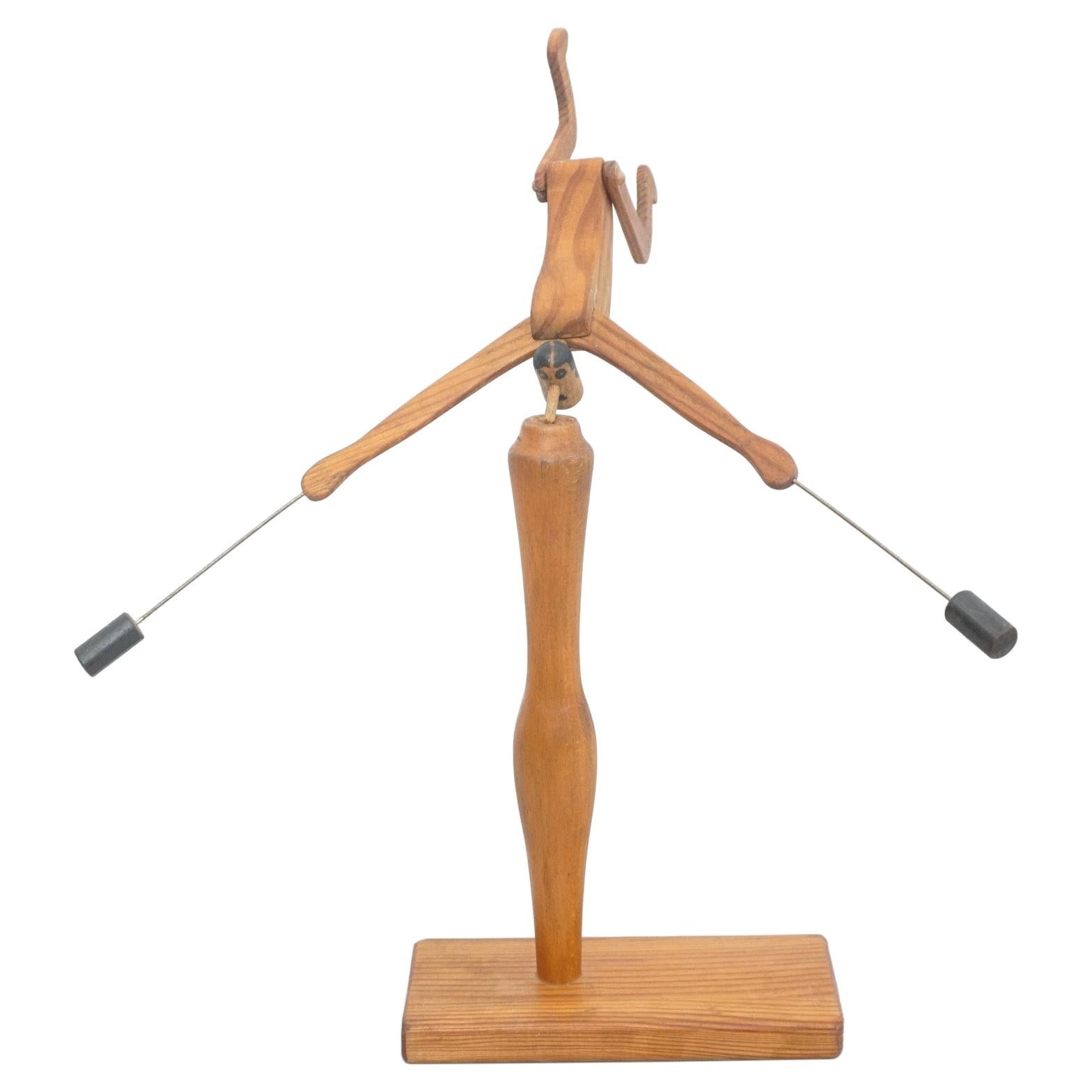 D.Invernon Equilibrist Wood Sculpture, 2020