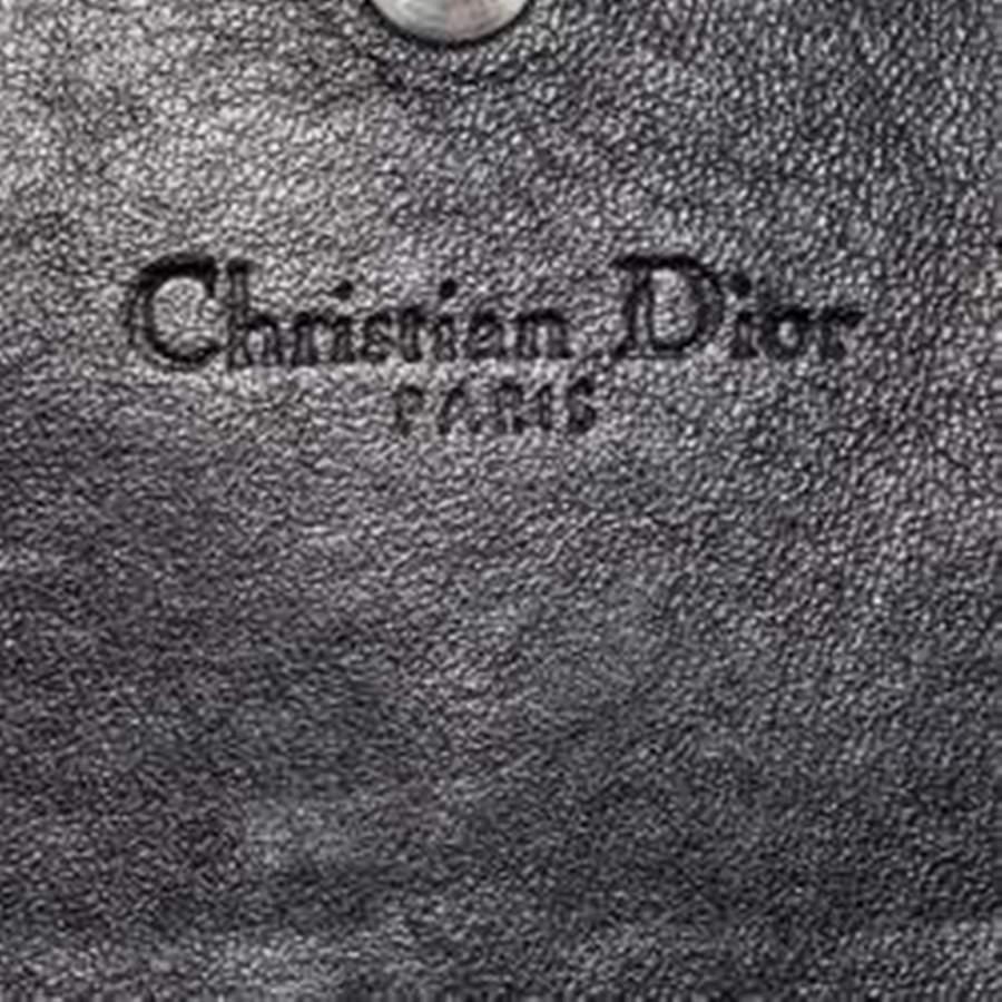 Dio Black Leather Lady Dior Wallet On Chain 7