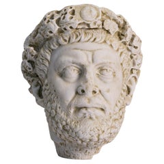 Diocletianus Bust Made with Compressed Marble Powder Statue