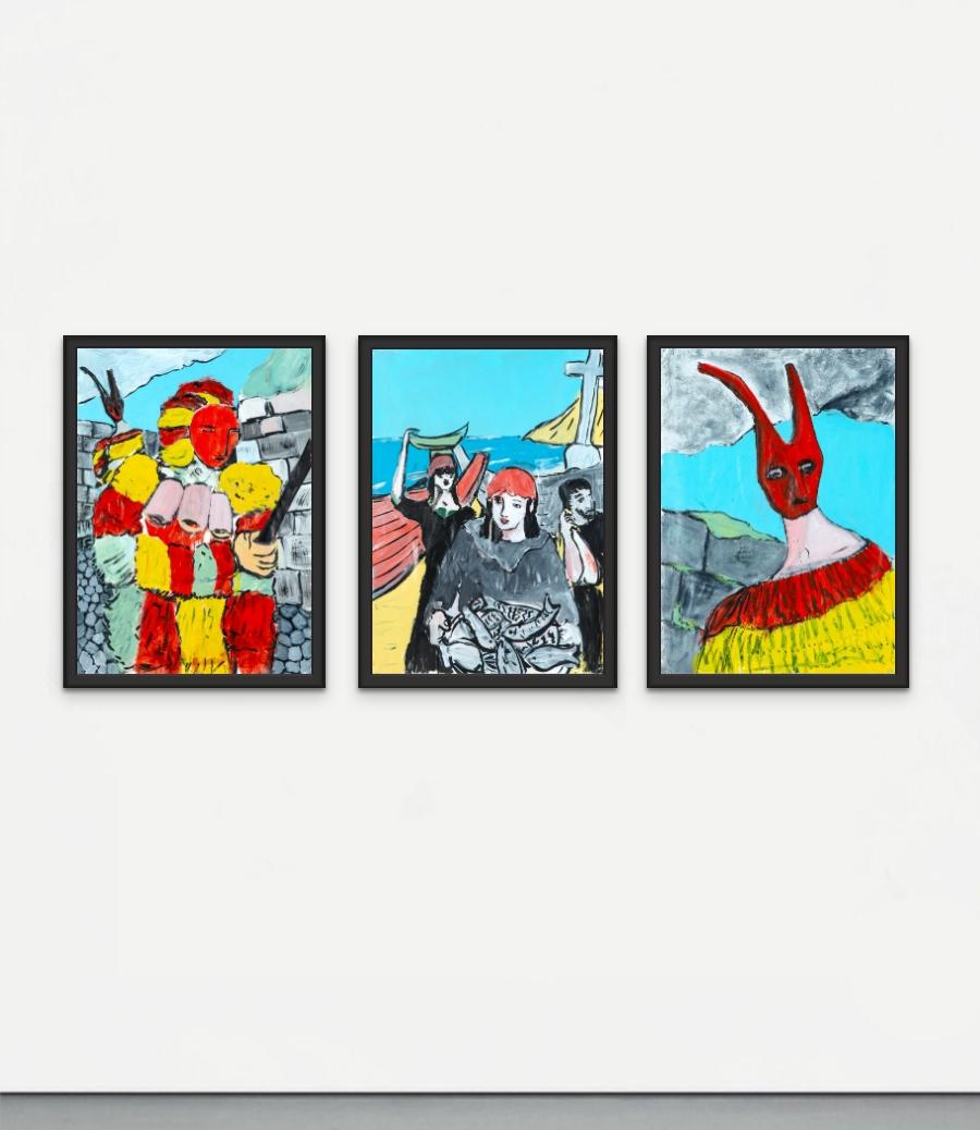 Caretos Stockschläge (Zeitgenössisch), Painting, von Diogo Barros Pires