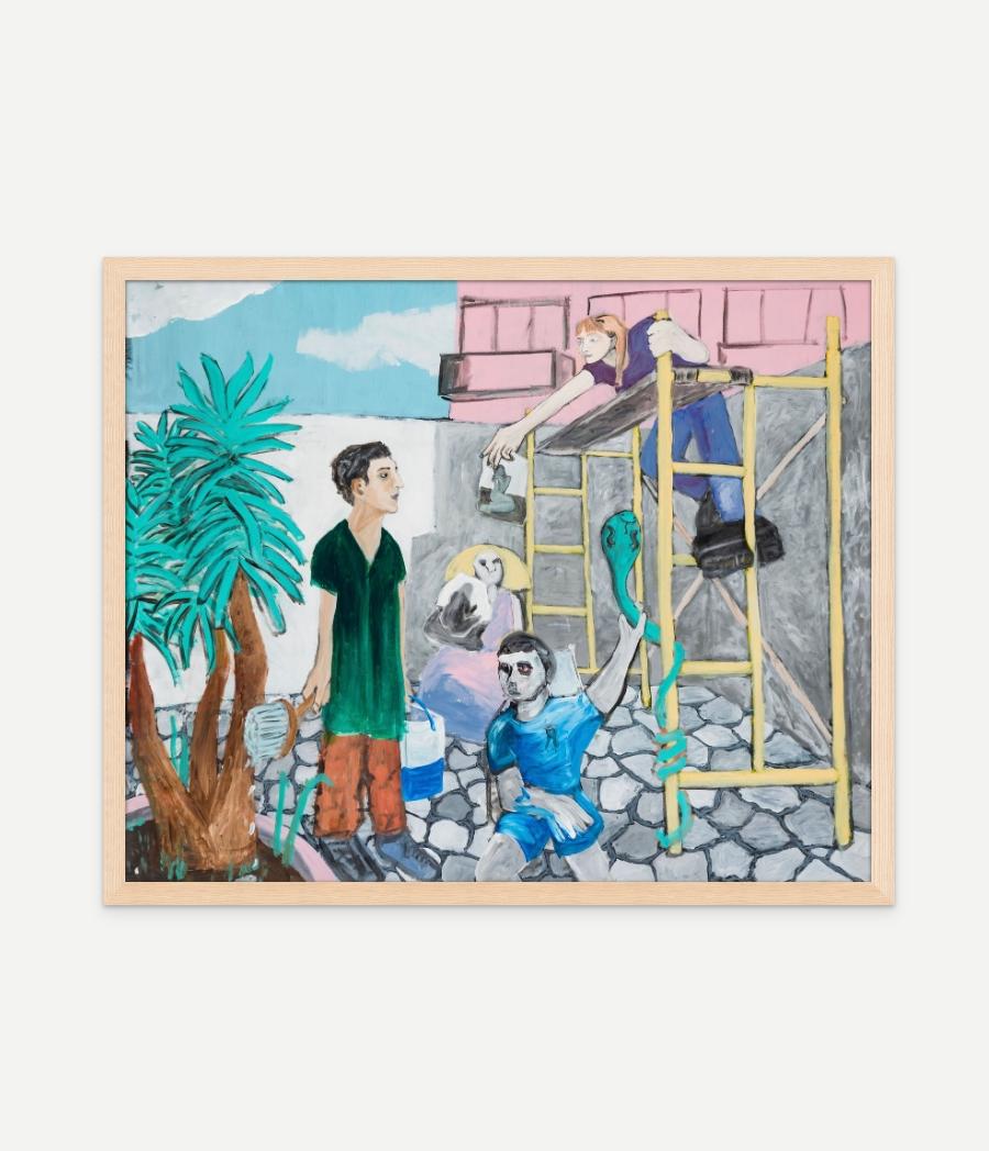 Me, ihr und ein Schaffold – Painting von Diogo Barros Pires