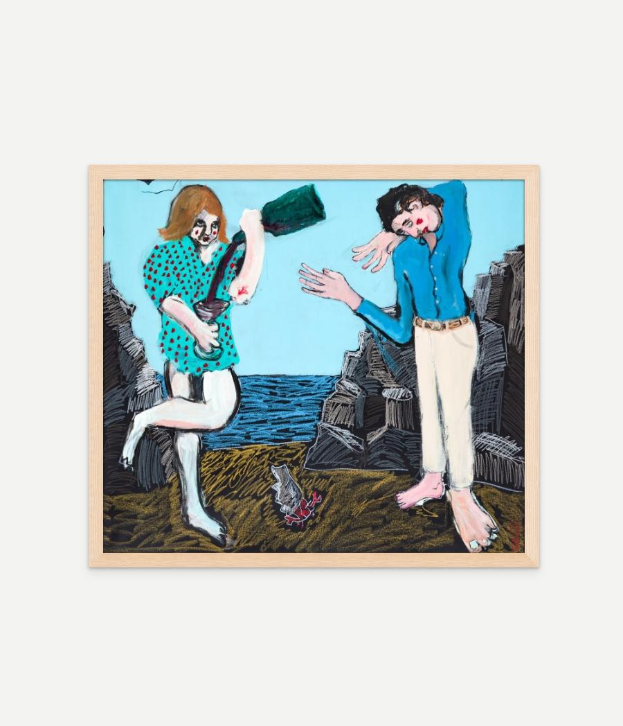 Uno de mi bebé y el siguiente para el camino - Painting de Diogo Barros Pires