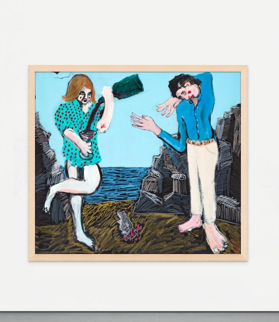 Uno de mi bebé y el siguiente para el camino - Painting Contemporáneo de Diogo Barros Pires