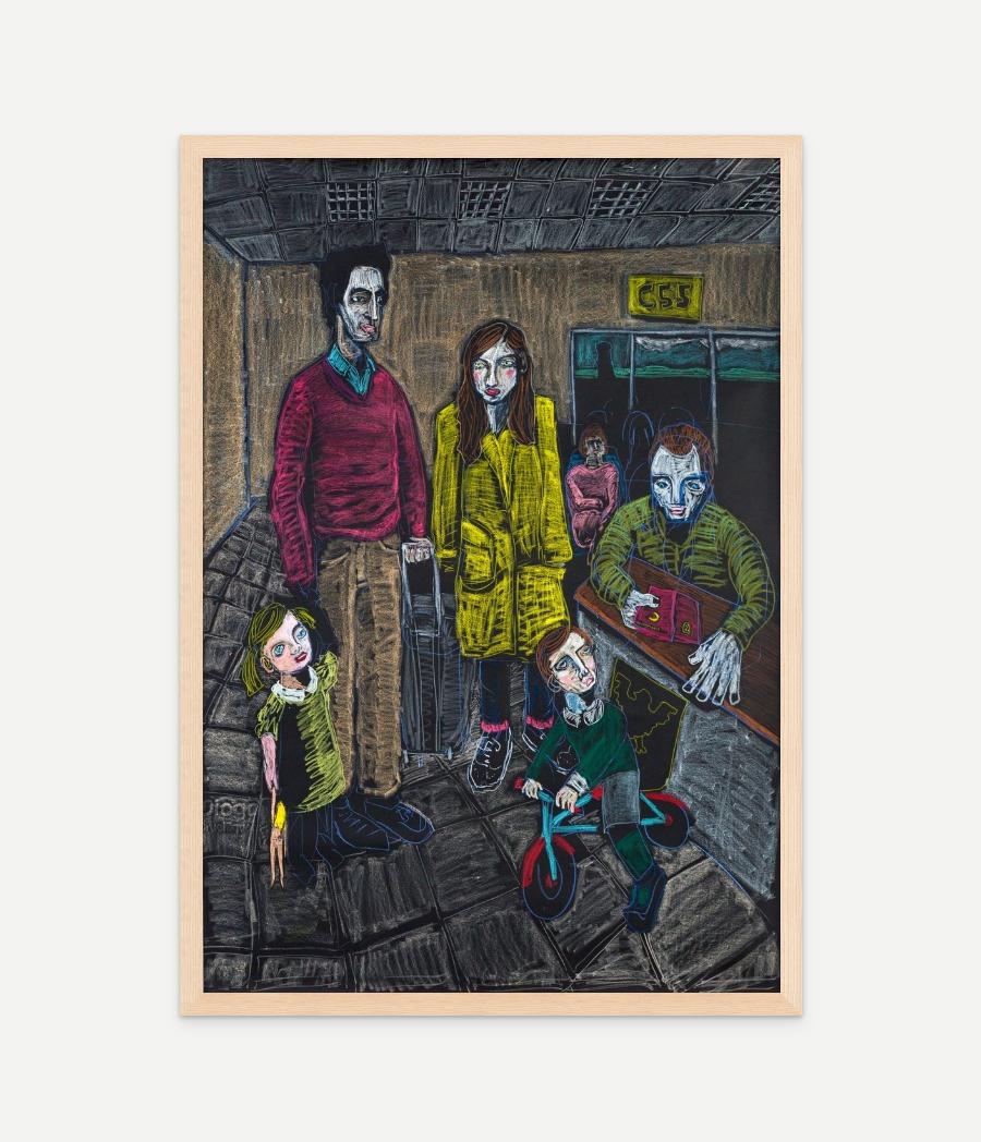 Controllo passaporti - Painting di Diogo Barros Pires