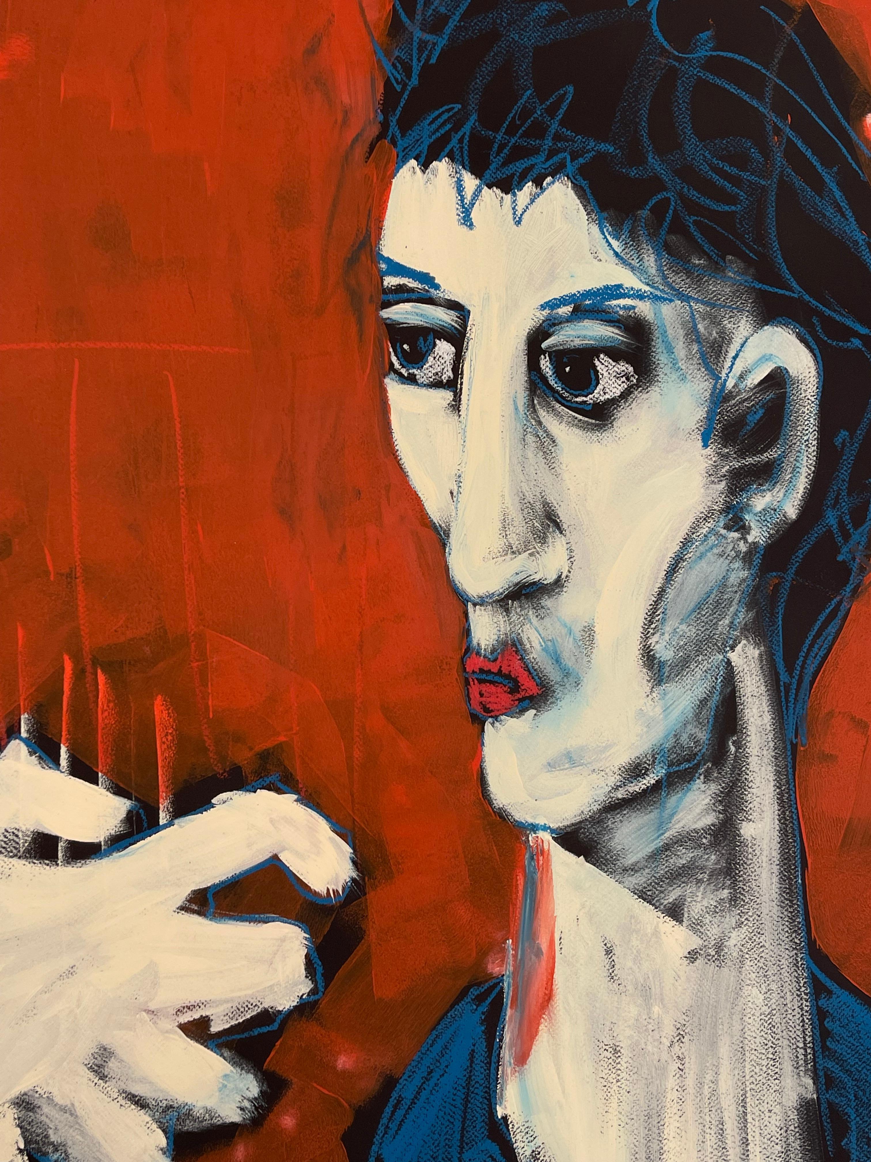 RITRATTO DI SÉ - Figurative Painting Marrone di Diogo Barros Pires