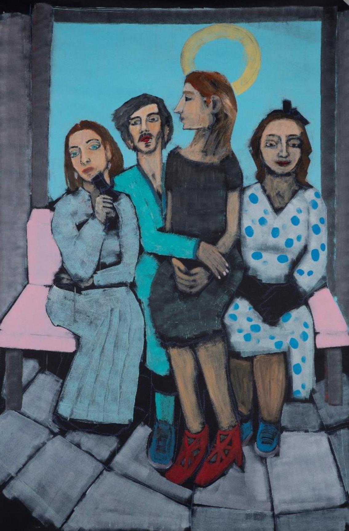 Andremmo a Lux per vedere Barreiro - Painting di Diogo Barros Pires