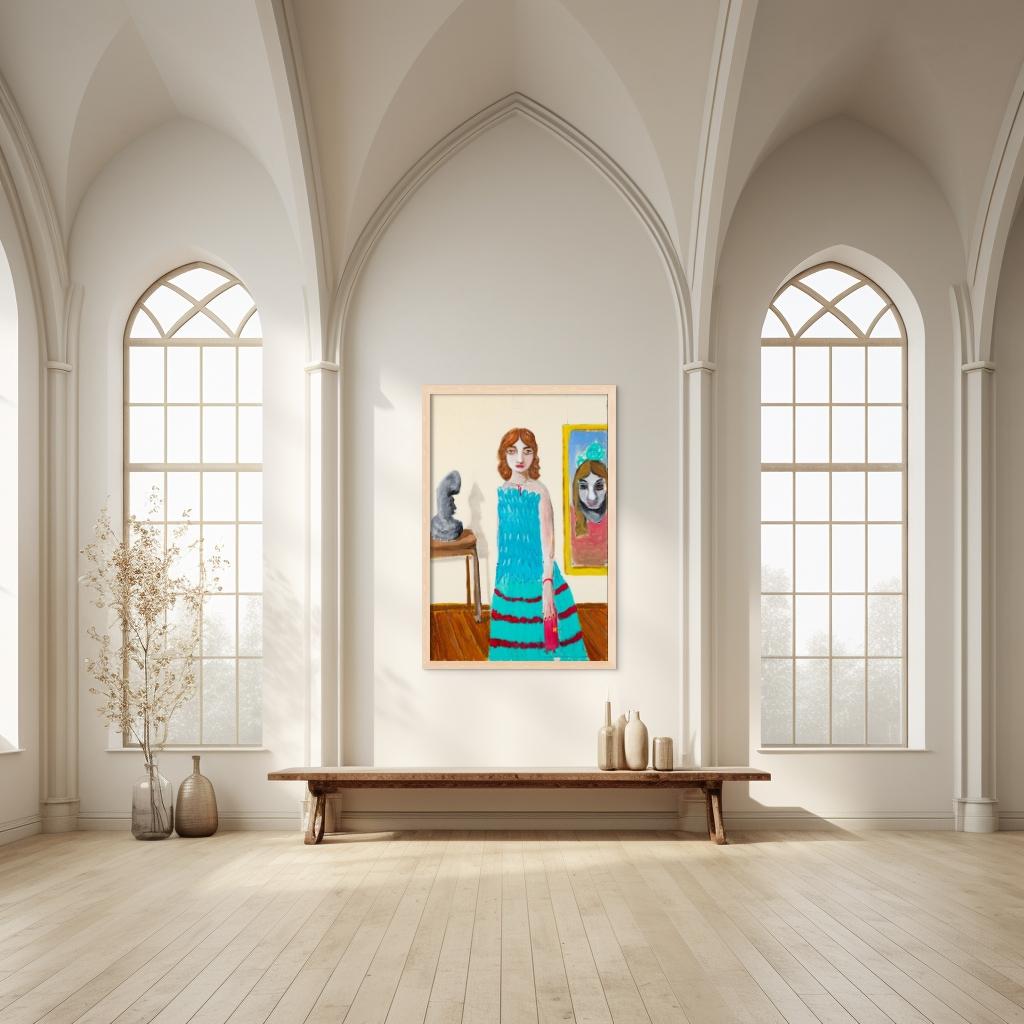 Quello che mancava a me, lei lo aveva dieci volte di più. - Painting Contemporaneo di Diogo Barros Pires