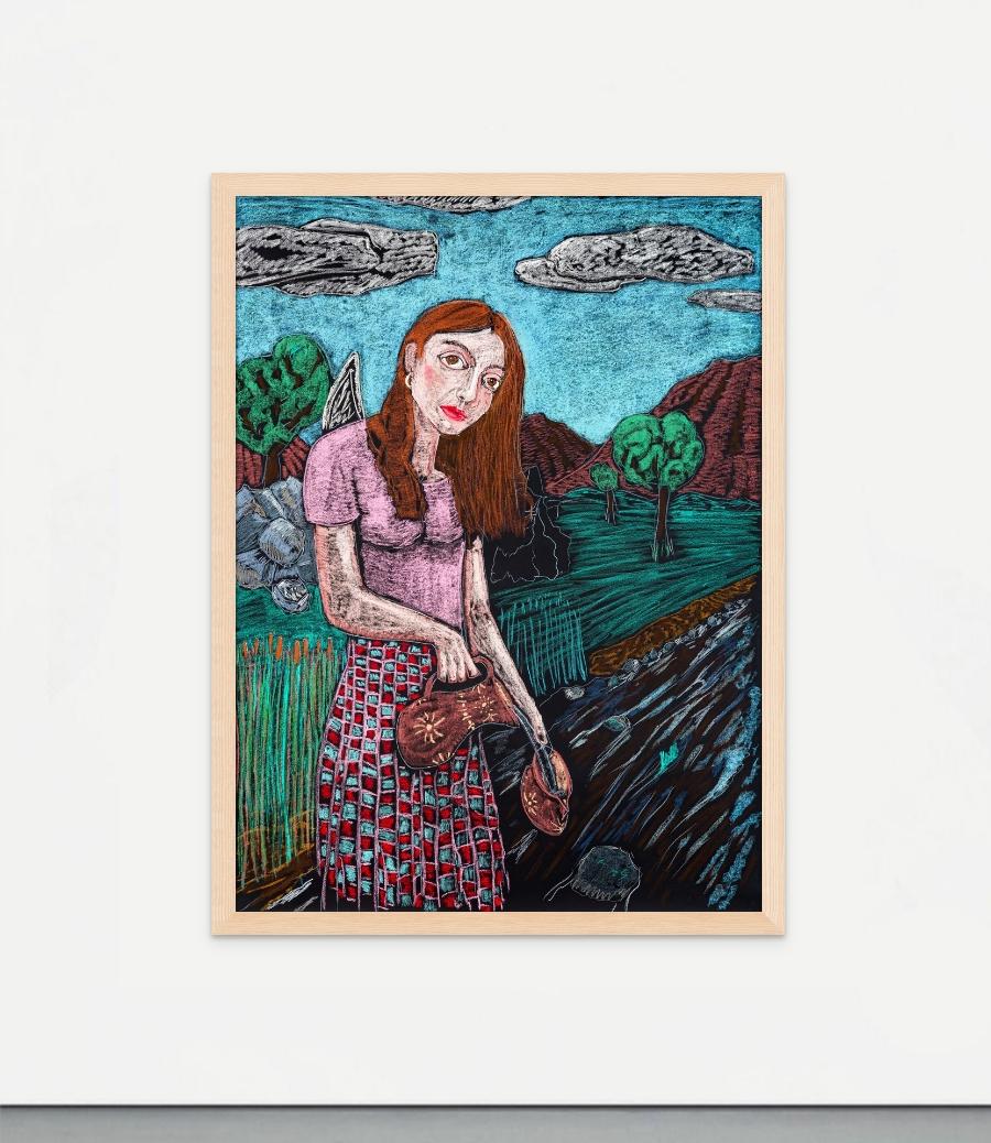 XIV - Temperance - Contemporary Painting by Diogo Barros Pires