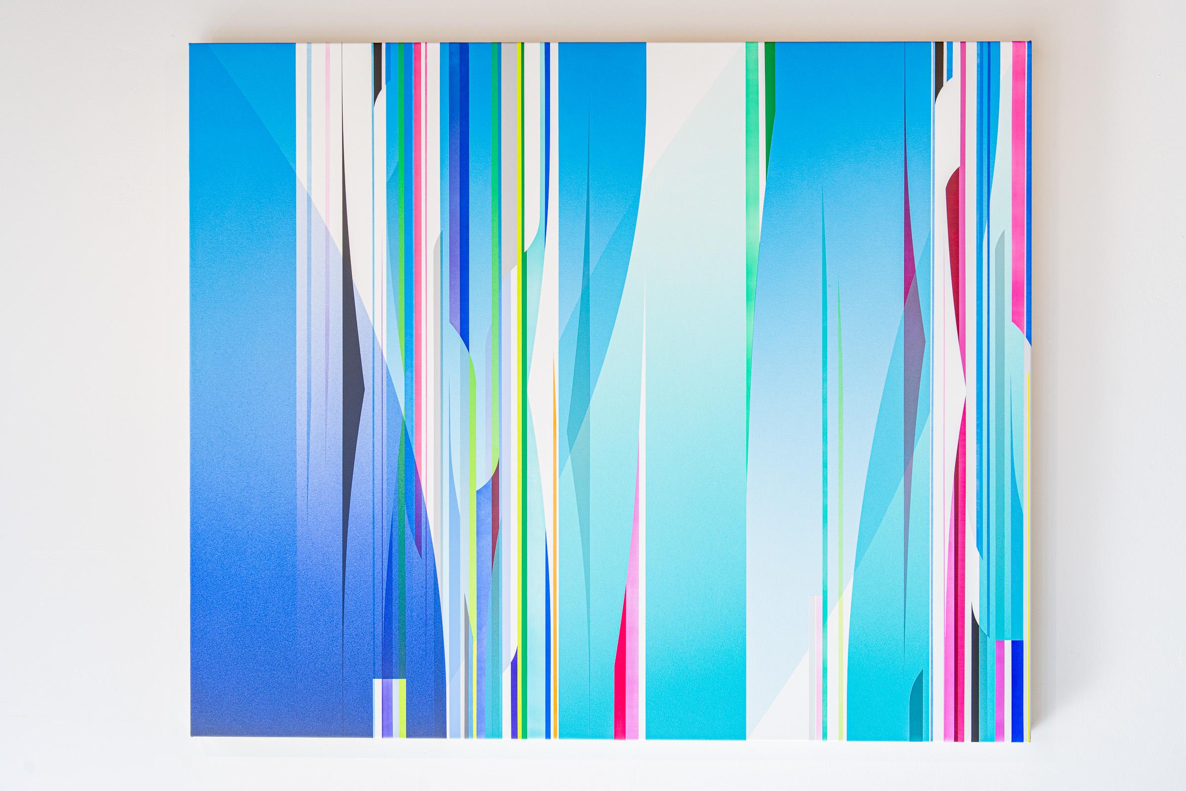 Aquarium (Blau), Abstract Painting, von Dion Johnson