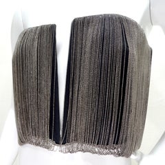 Dion Lee Beaded Plunge Strapless Top
