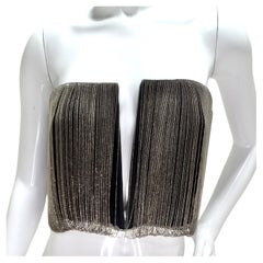 Dion Lee Beaded Plunge Strapless Top