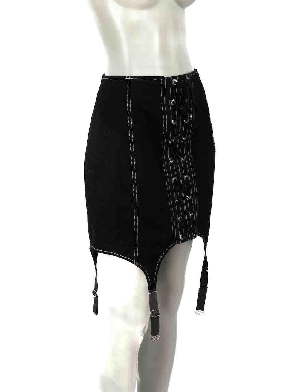 CONDITION is Very good. Hardly any visible wear to dress is evident on this used Dion Lee designer resale item.
 
Details
Black
Cotton
Skirt
Lace up
Garter detail
Back zip fastening
Mini
 
Made in China
 
Composition
100% Cotton

Care instructions: