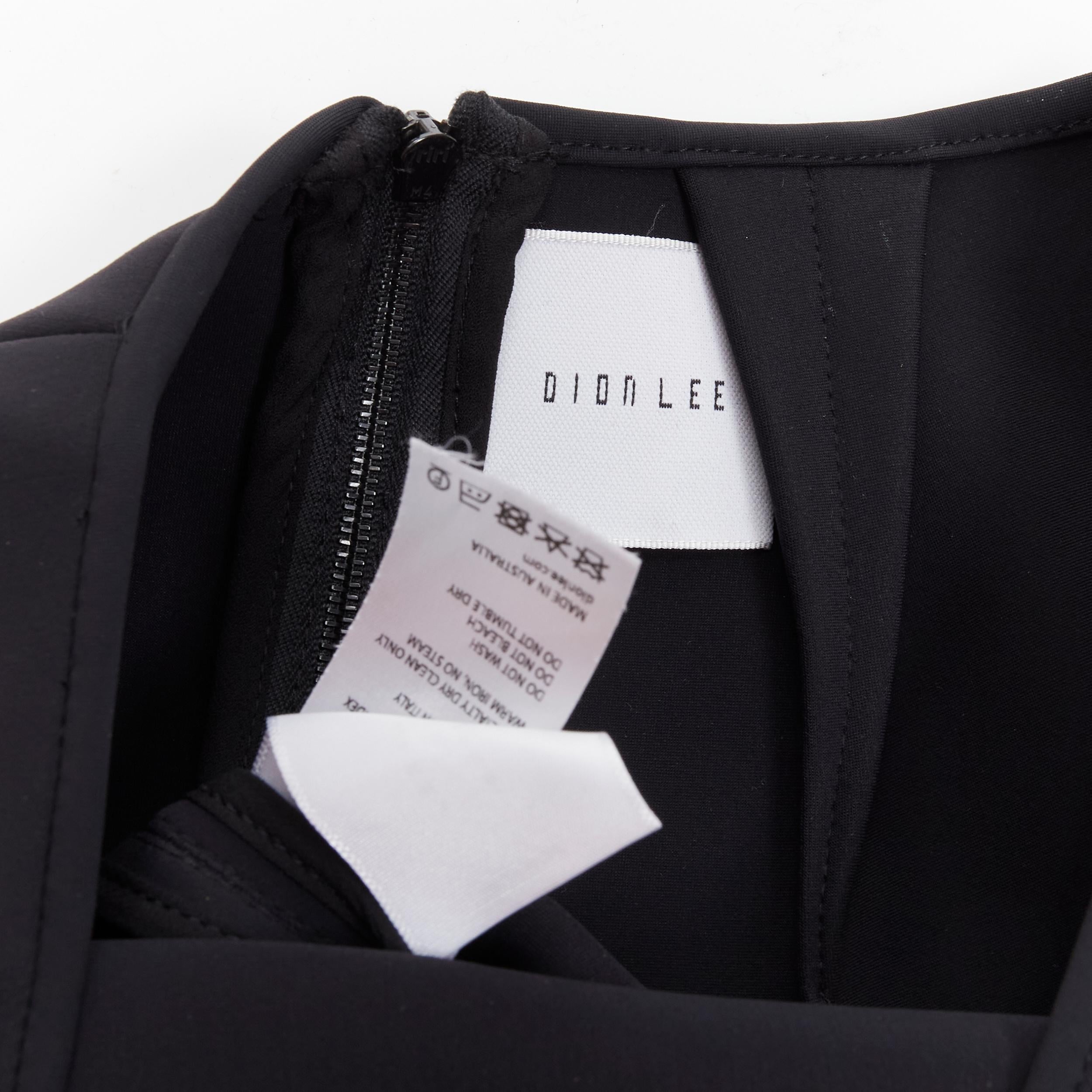 DION LEE black cut out braid knot detail pencil skirt AUS8 US4 S For Sale 3