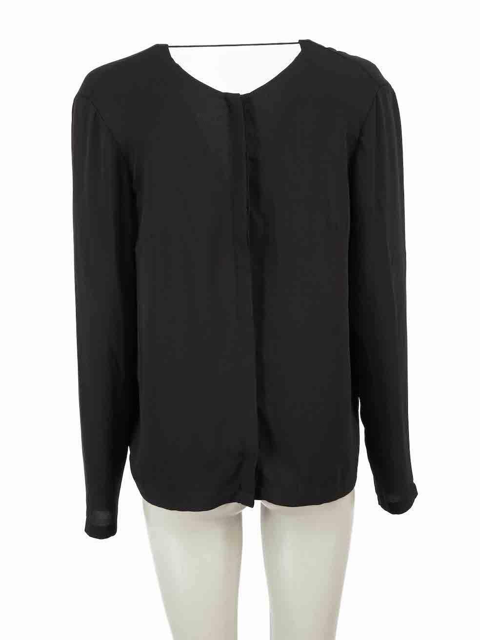 Dion Lee Black Ladder Detail Blouse Size S In Excellent Condition In London, GB