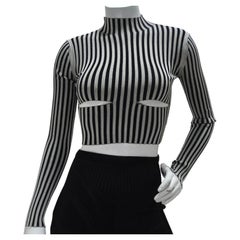 Dion Lee - Crop Top in maglia con taglio a vivo